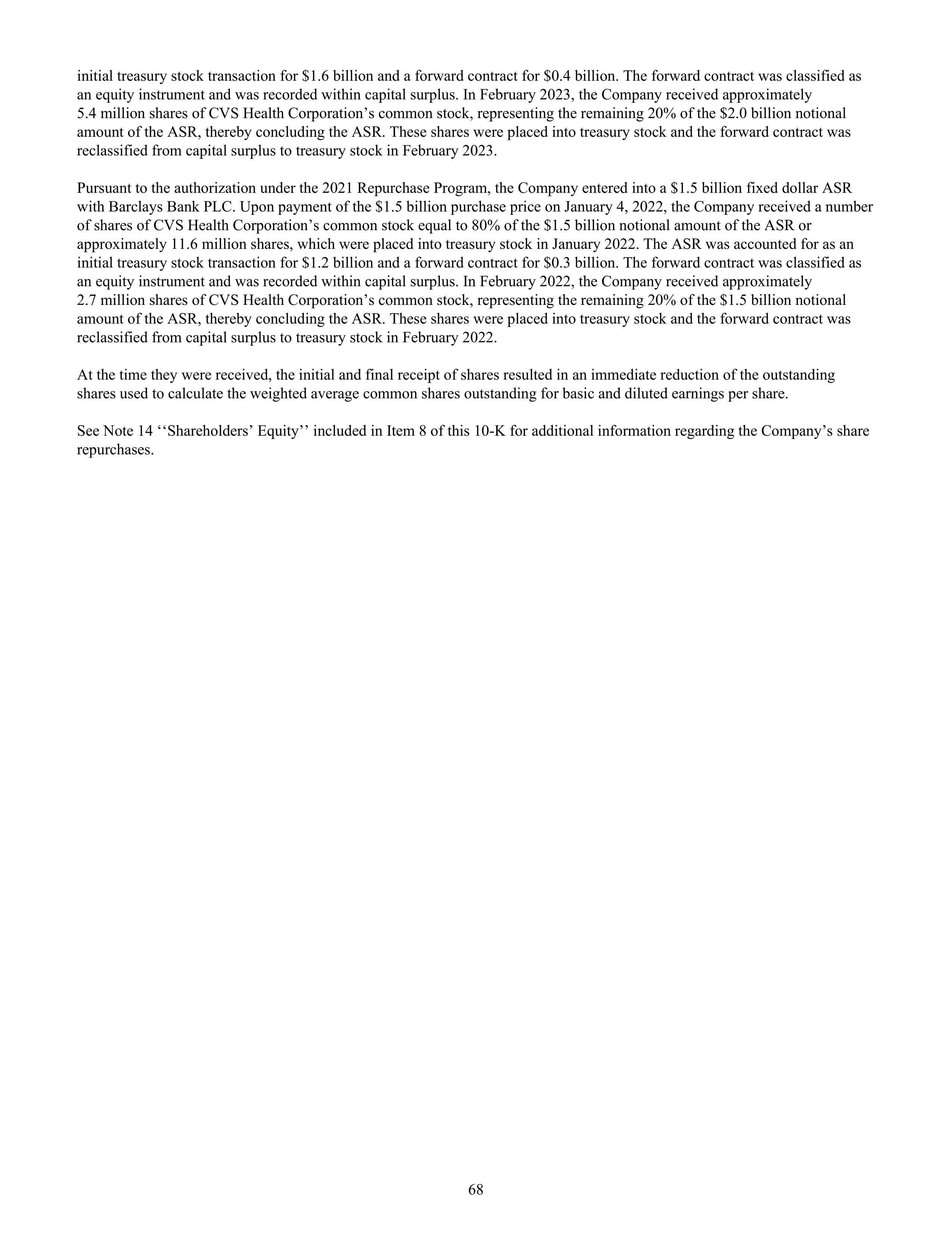 CVS Health Annual Report — page 76