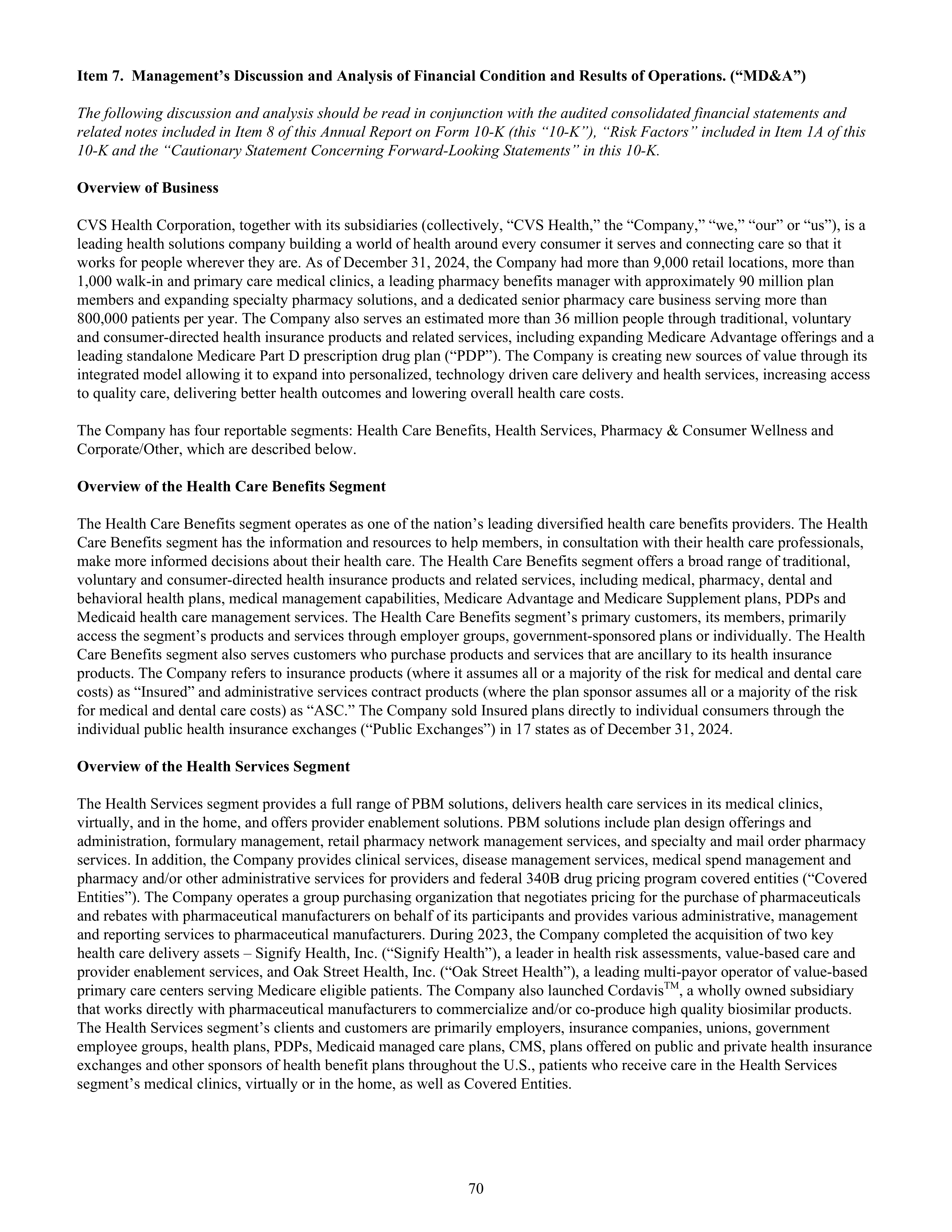 CVS Health Annual Report — page 78