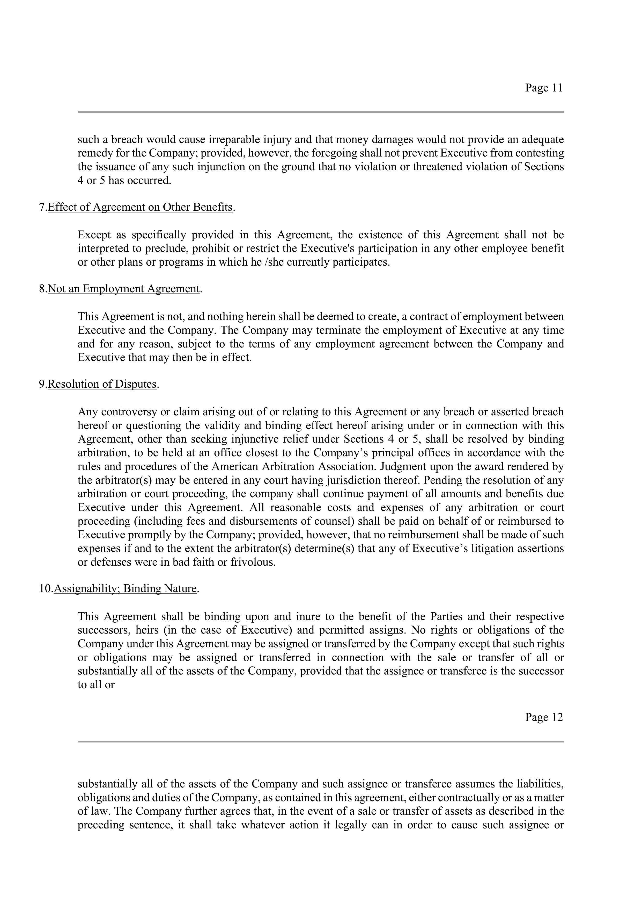 CVS Health Corporation Change in Control Agreement — page 11
