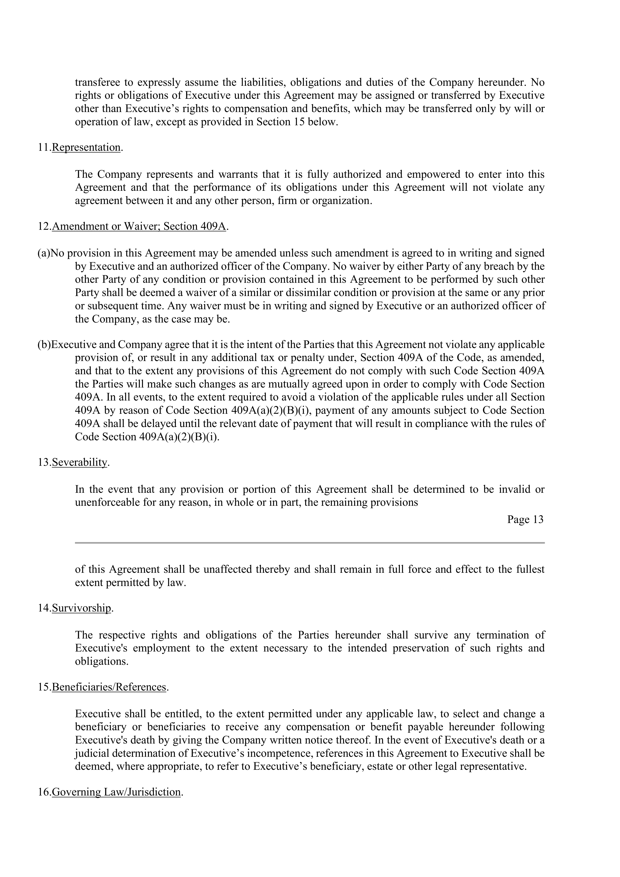 CVS Health Corporation Change in Control Agreement — page 12