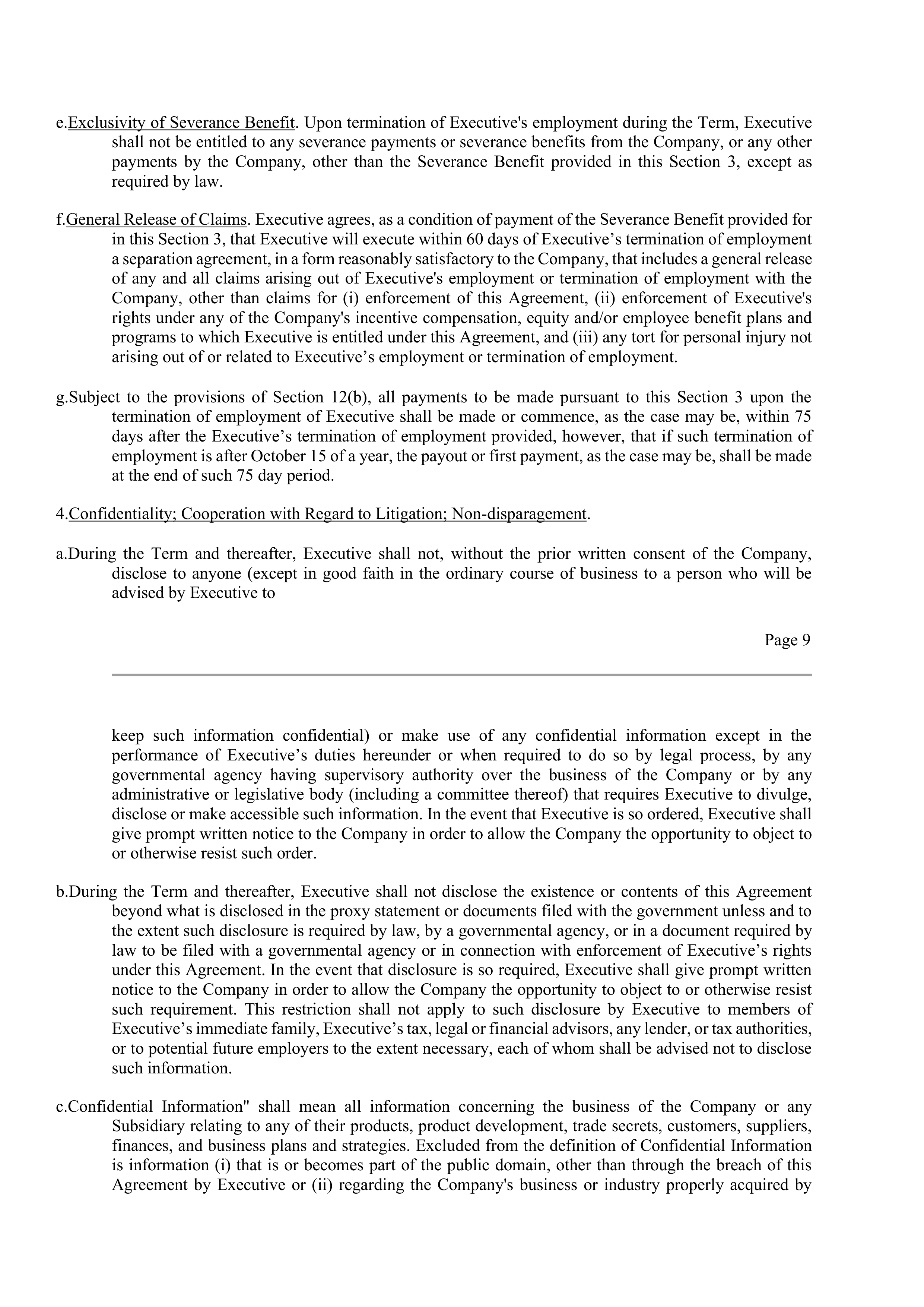 CVS Health Corporation Change in Control Agreement — page 9