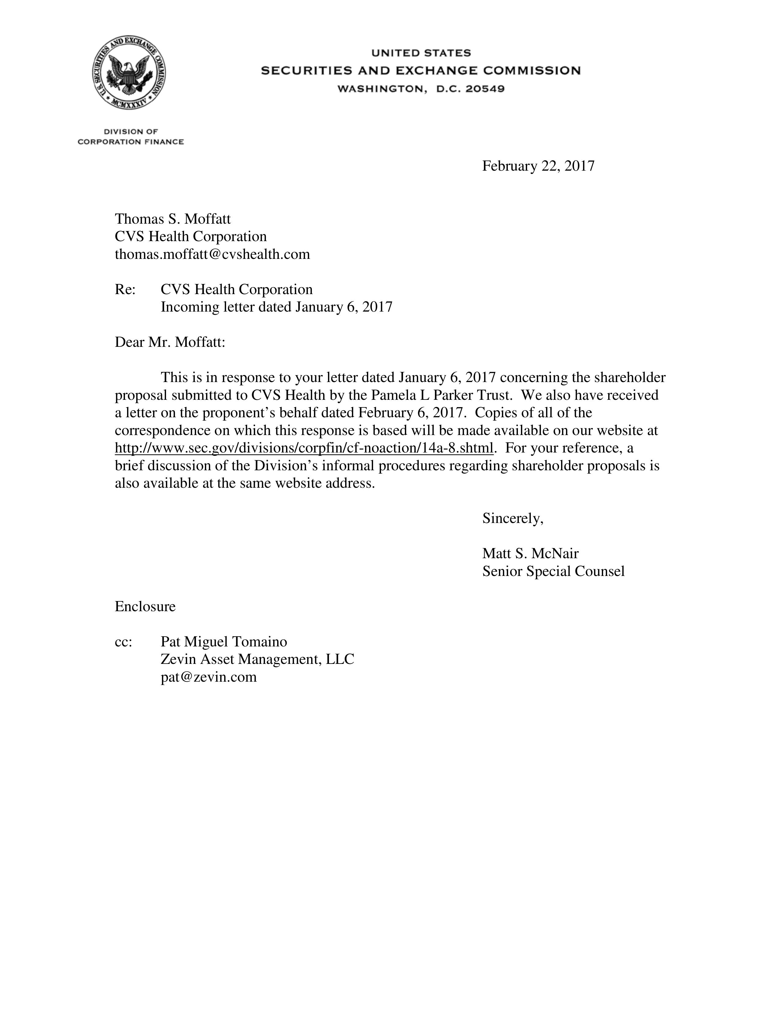 CVS Health Proposal  — page 1