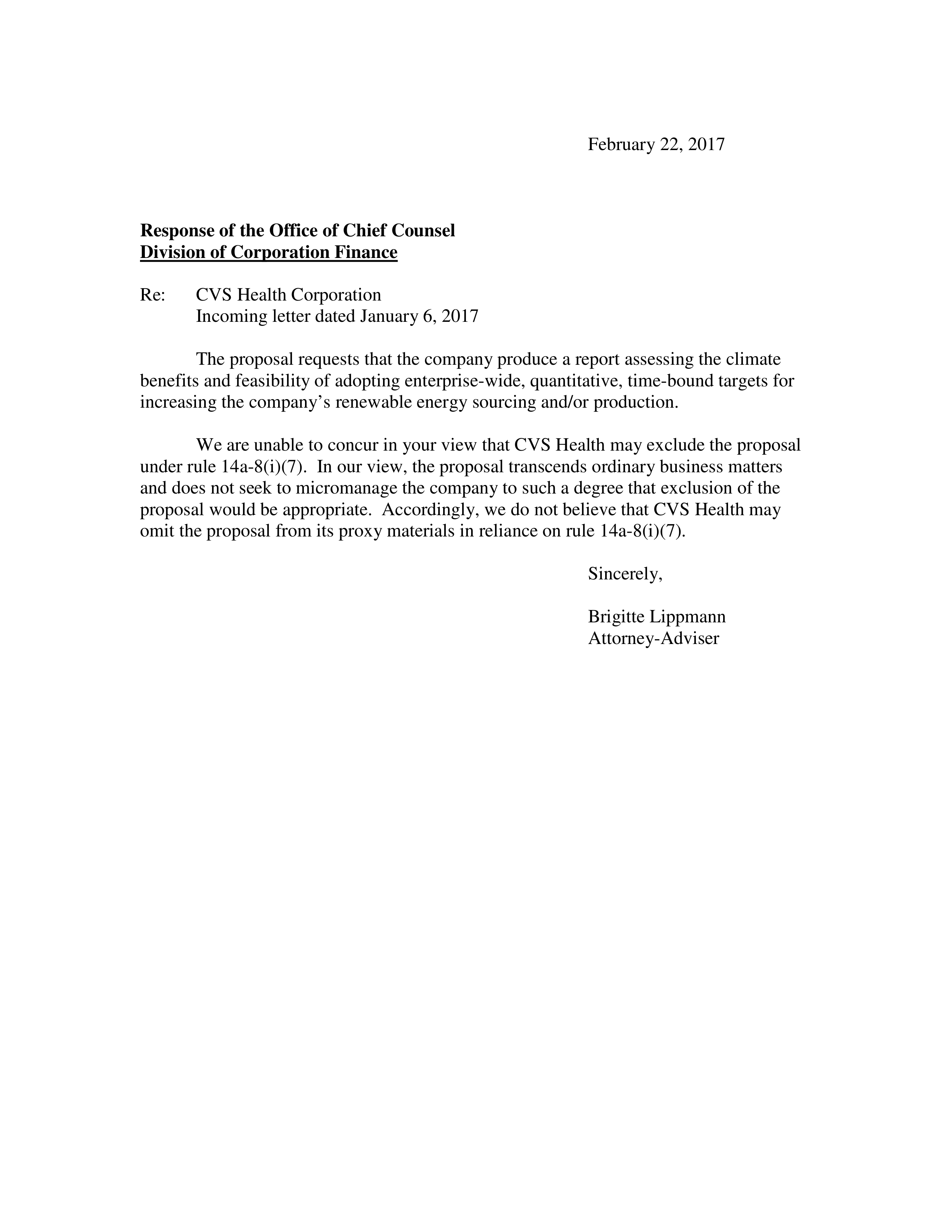 CVS Health Proposal  — page 2