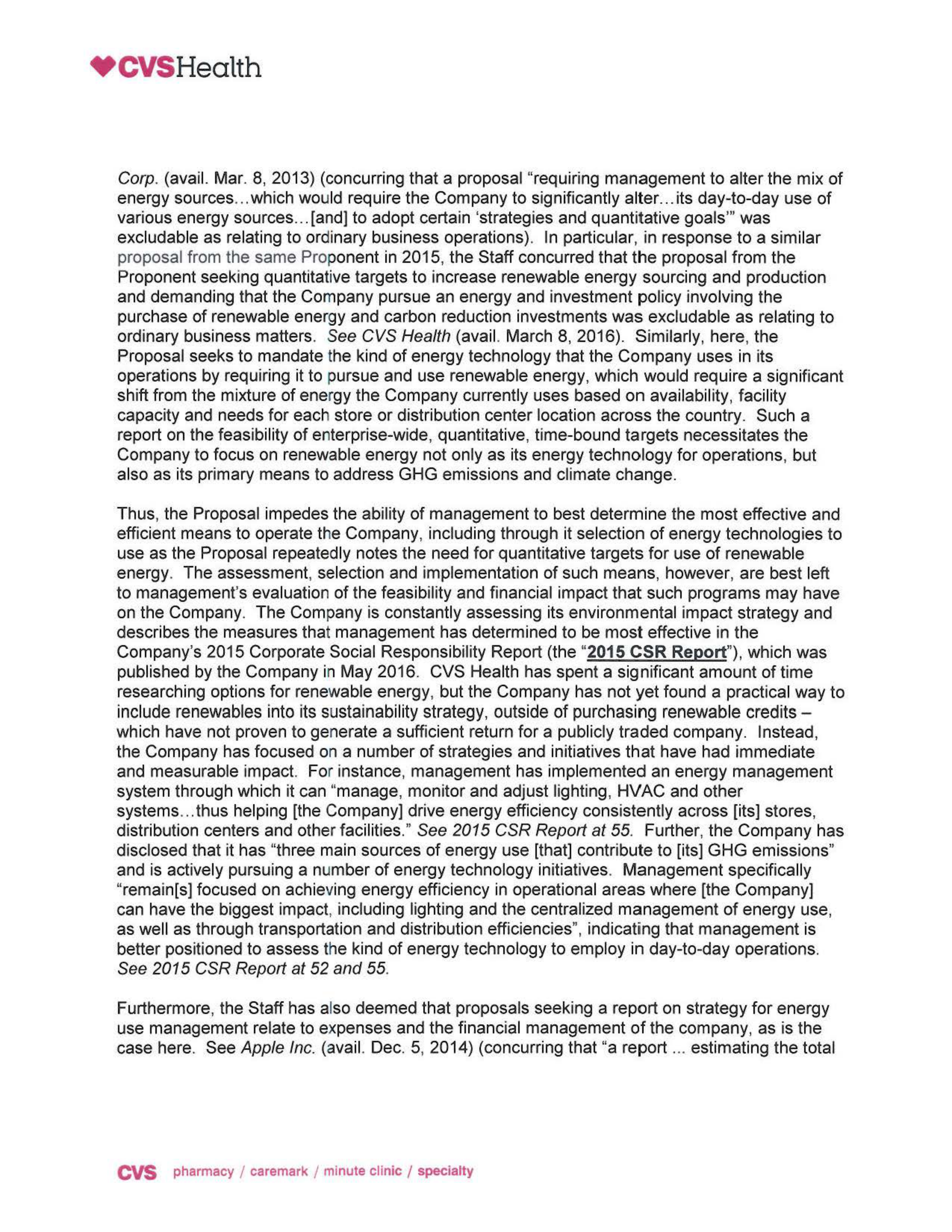 CVS Health Proposal  — page 9