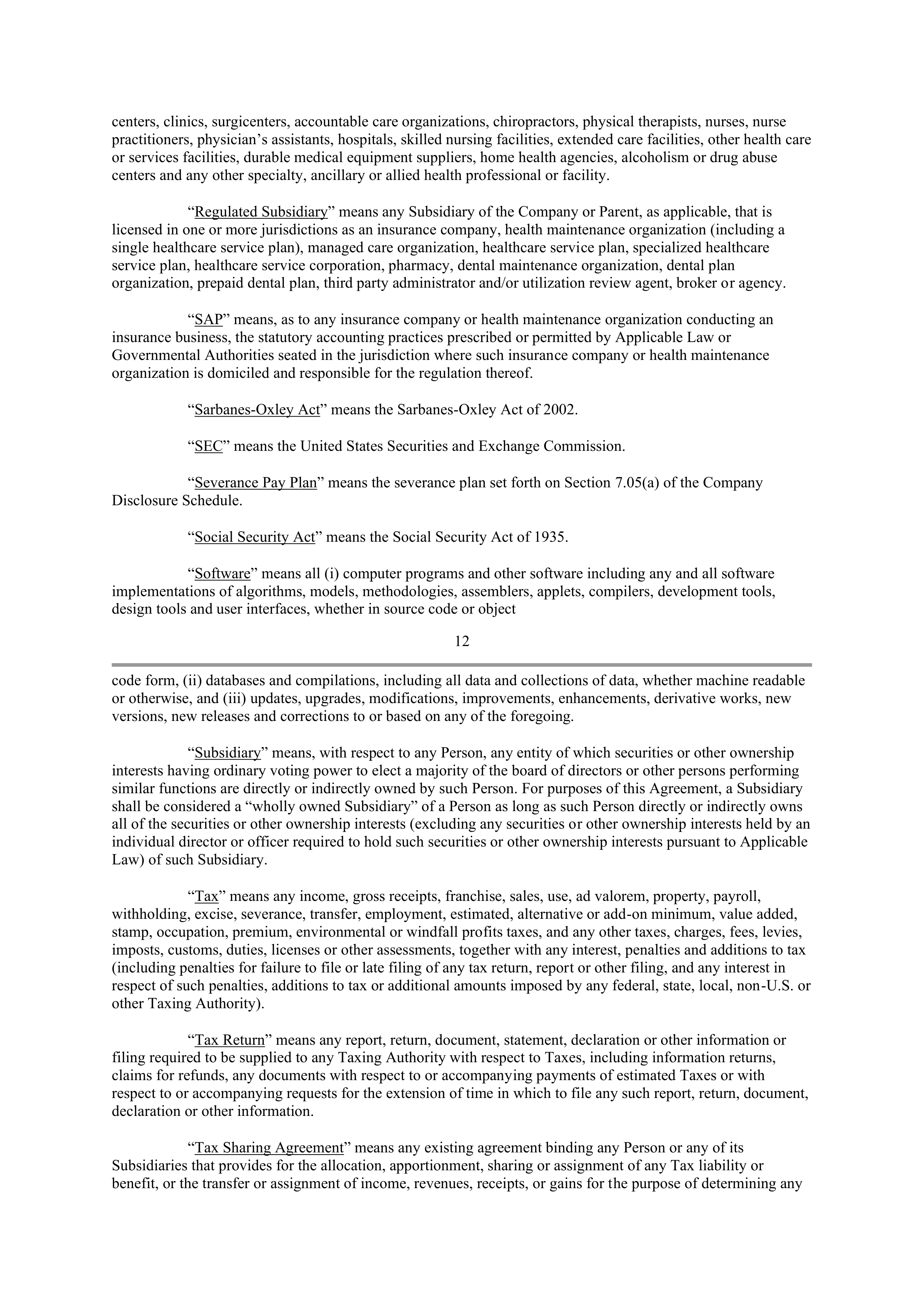 CVS Health Corporation PLAN OF MERGER — page 13