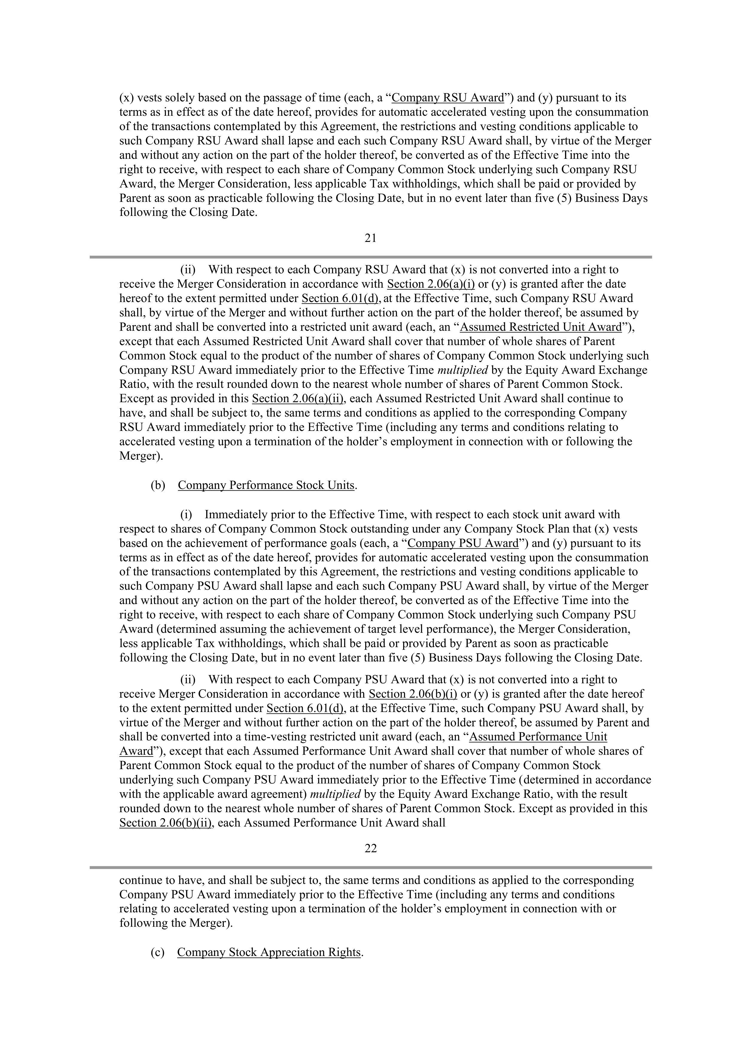 CVS Health Corporation PLAN OF MERGER — page 20