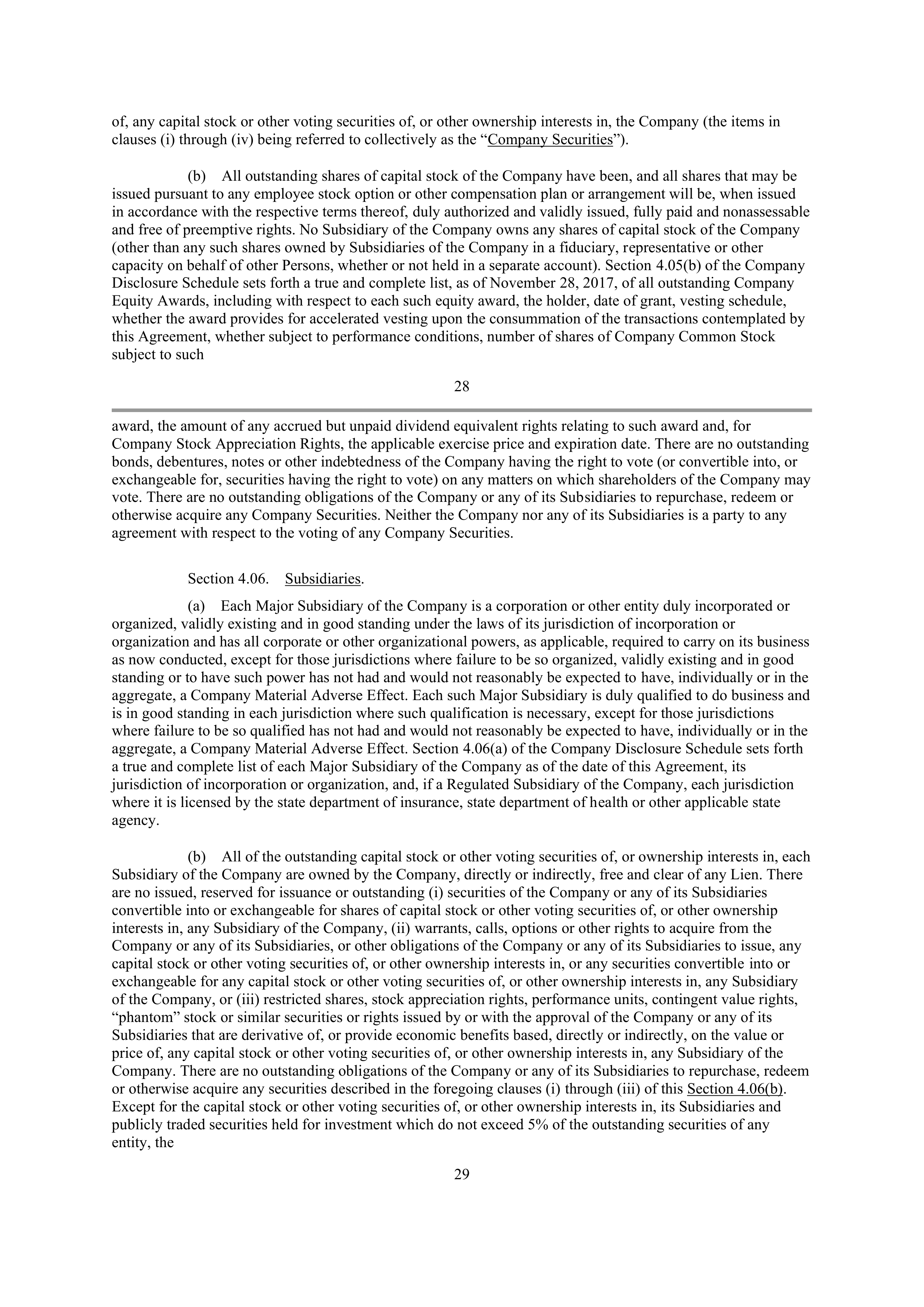 CVS Health Corporation PLAN OF MERGER — page 25