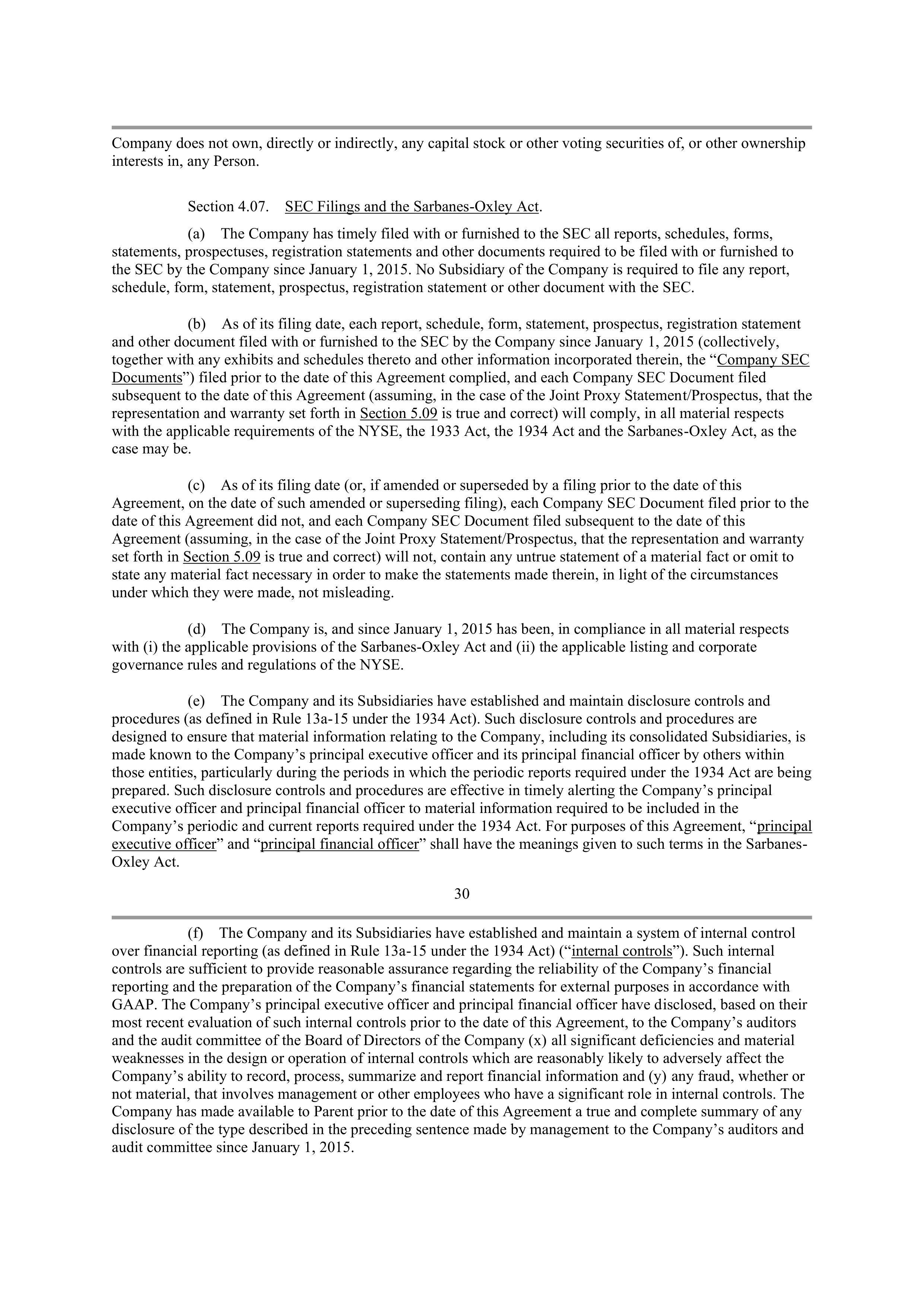 CVS Health Corporation PLAN OF MERGER — page 26