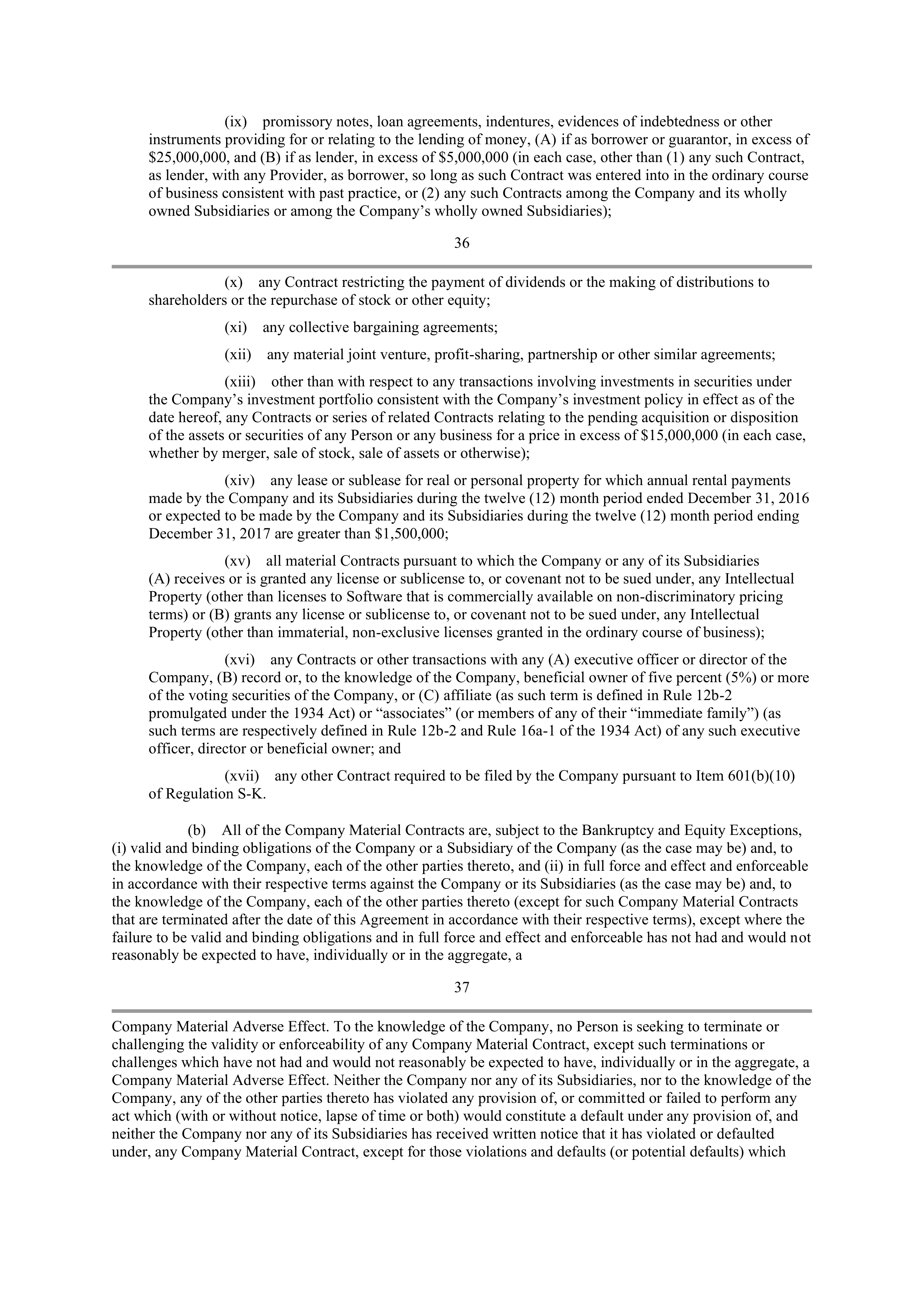CVS Health Corporation PLAN OF MERGER — page 31