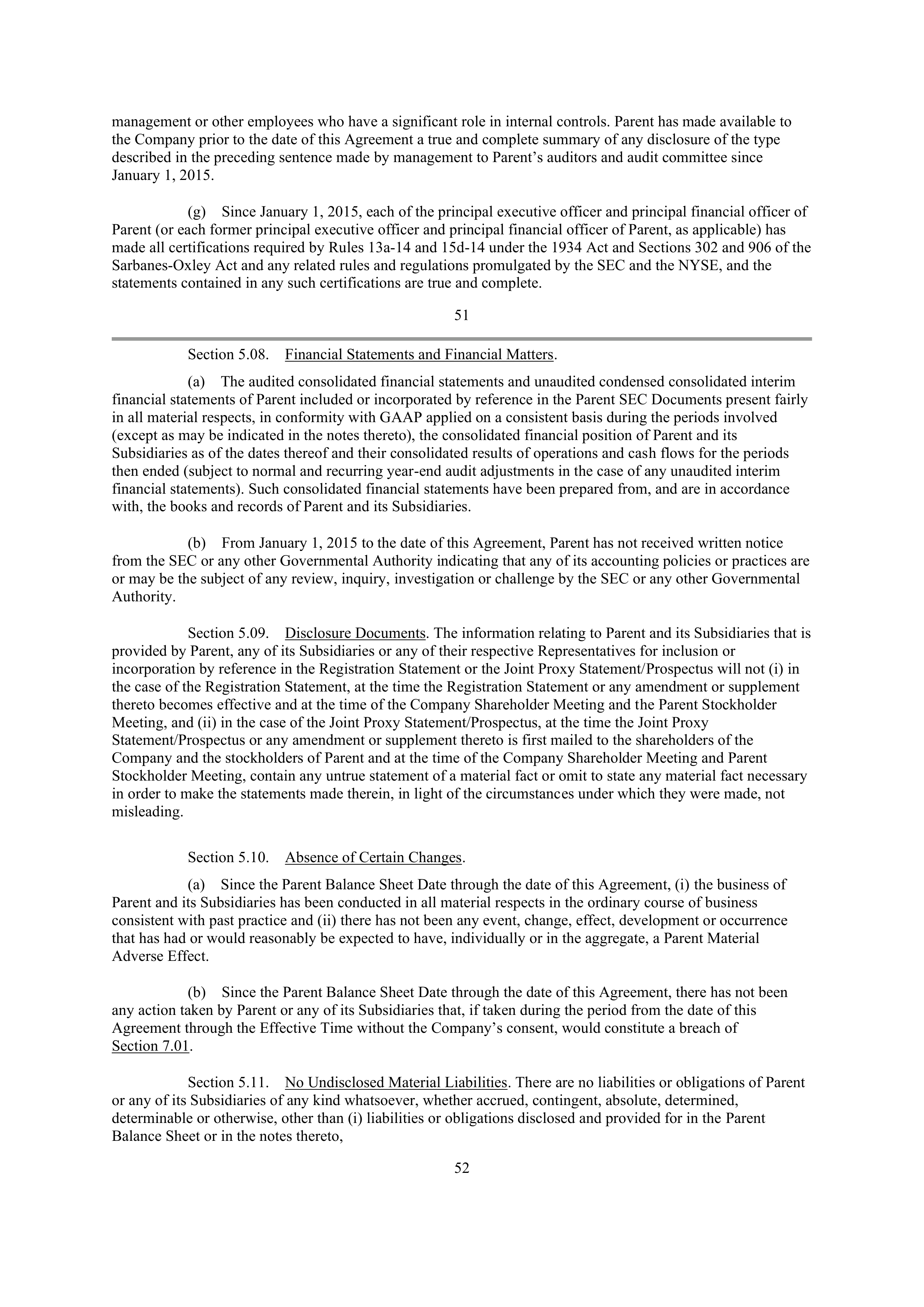 CVS Health Corporation PLAN OF MERGER — page 42