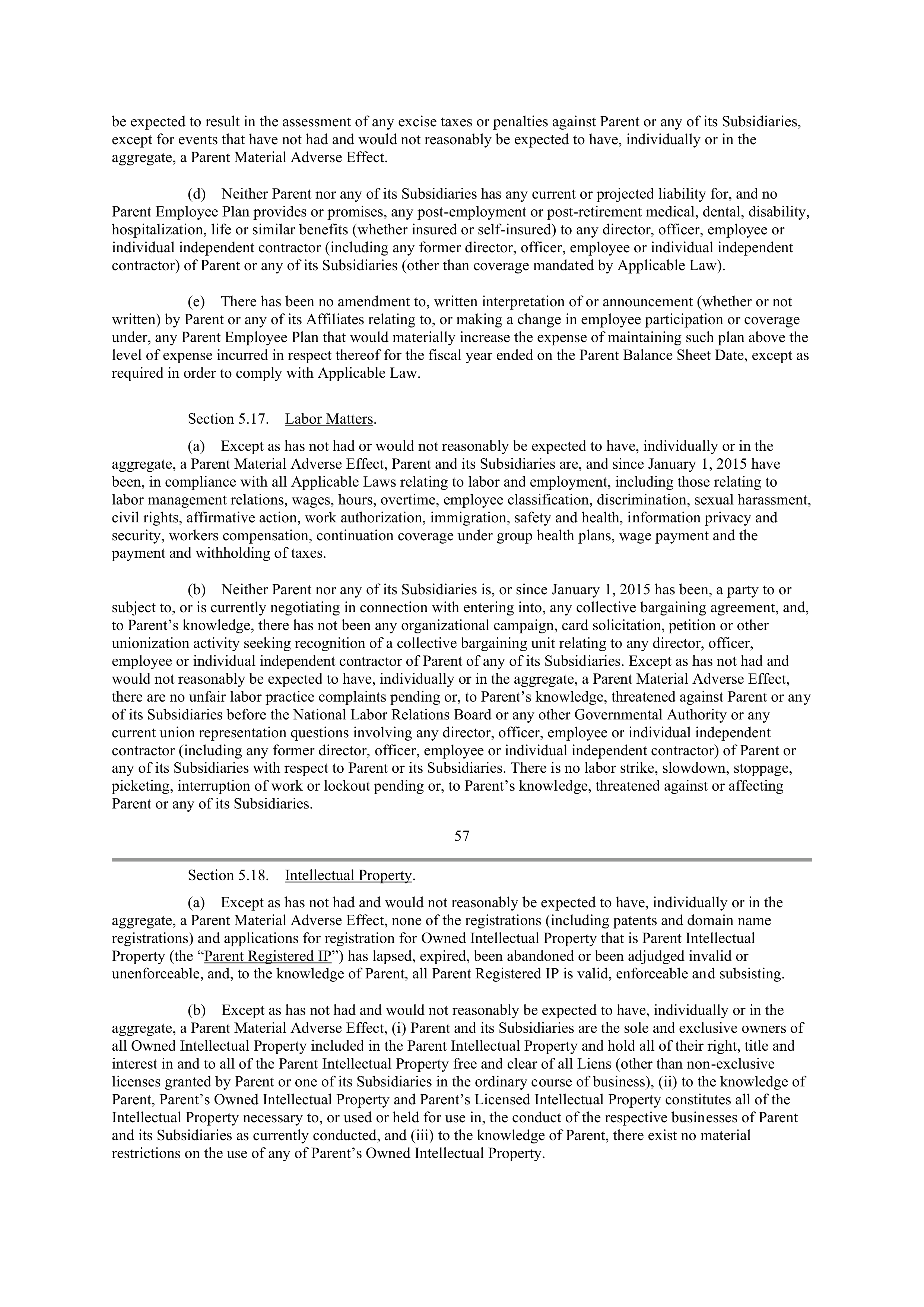 CVS Health Corporation PLAN OF MERGER — page 46
