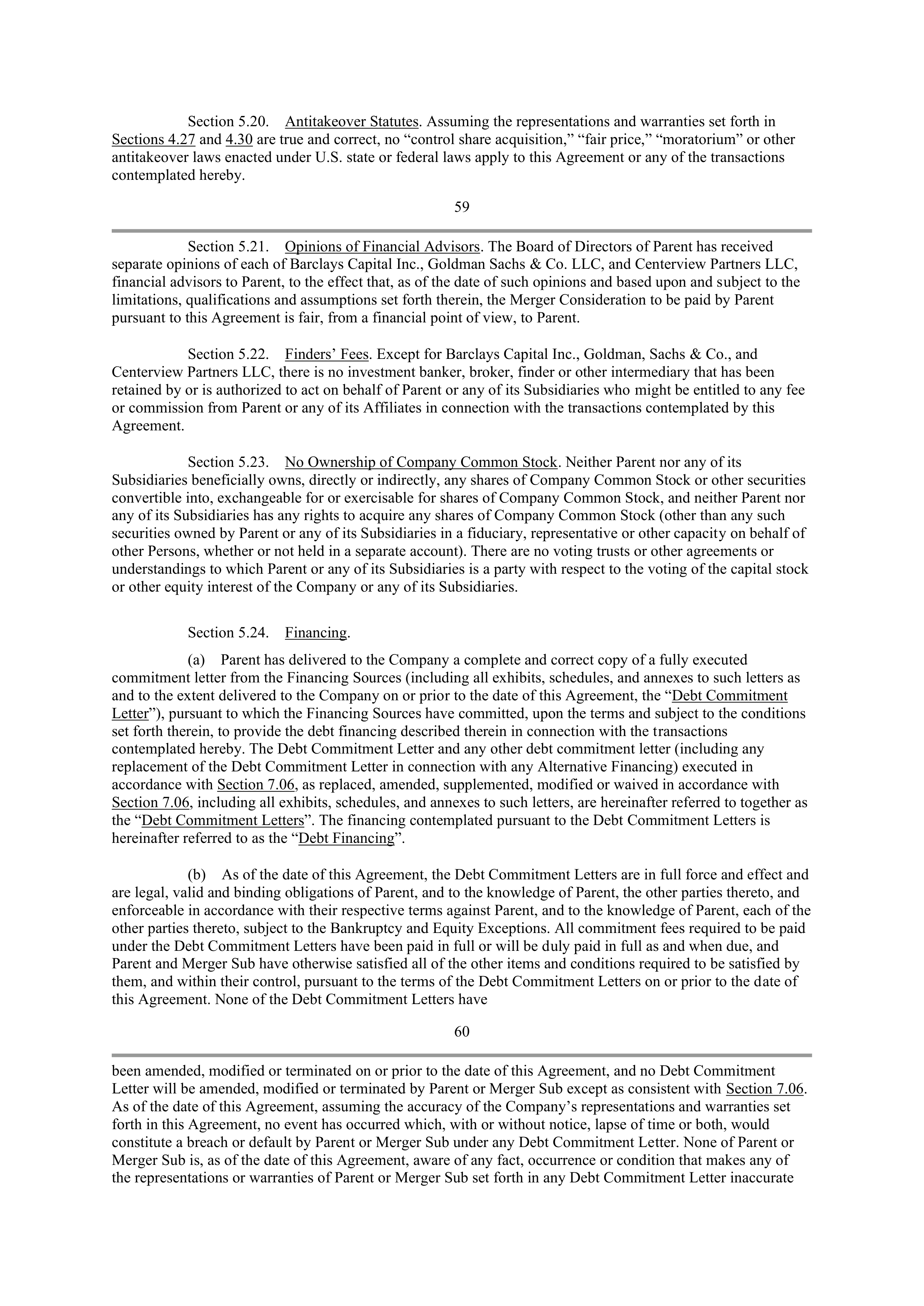 CVS Health Corporation PLAN OF MERGER — page 48