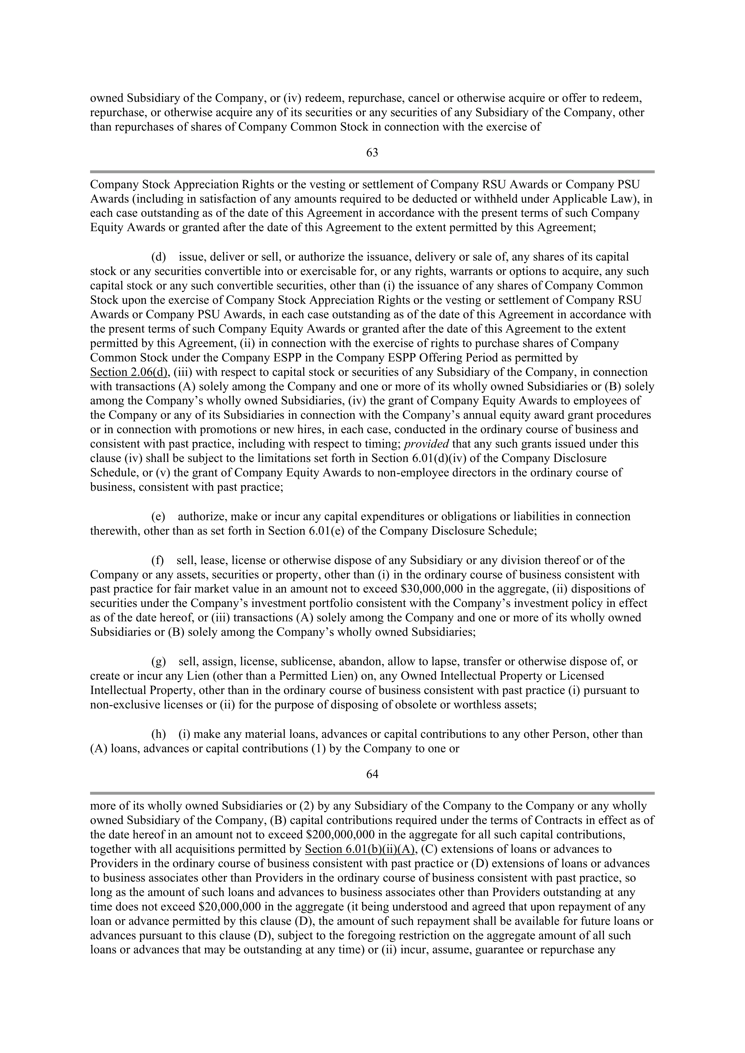 CVS Health Corporation PLAN OF MERGER — page 51