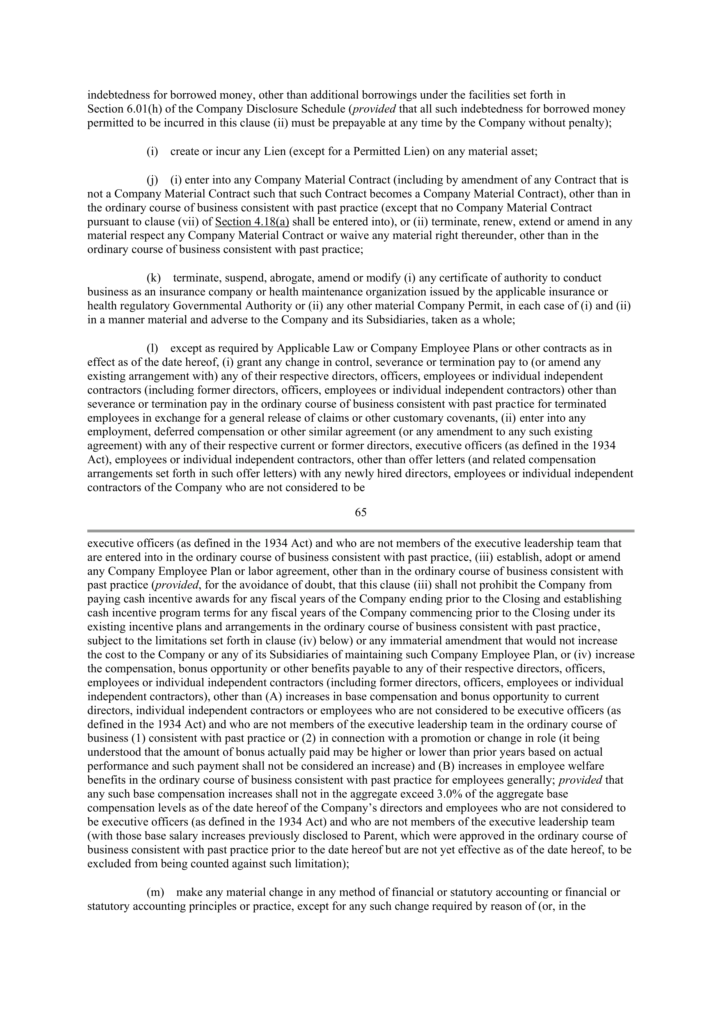 CVS Health Corporation PLAN OF MERGER — page 52