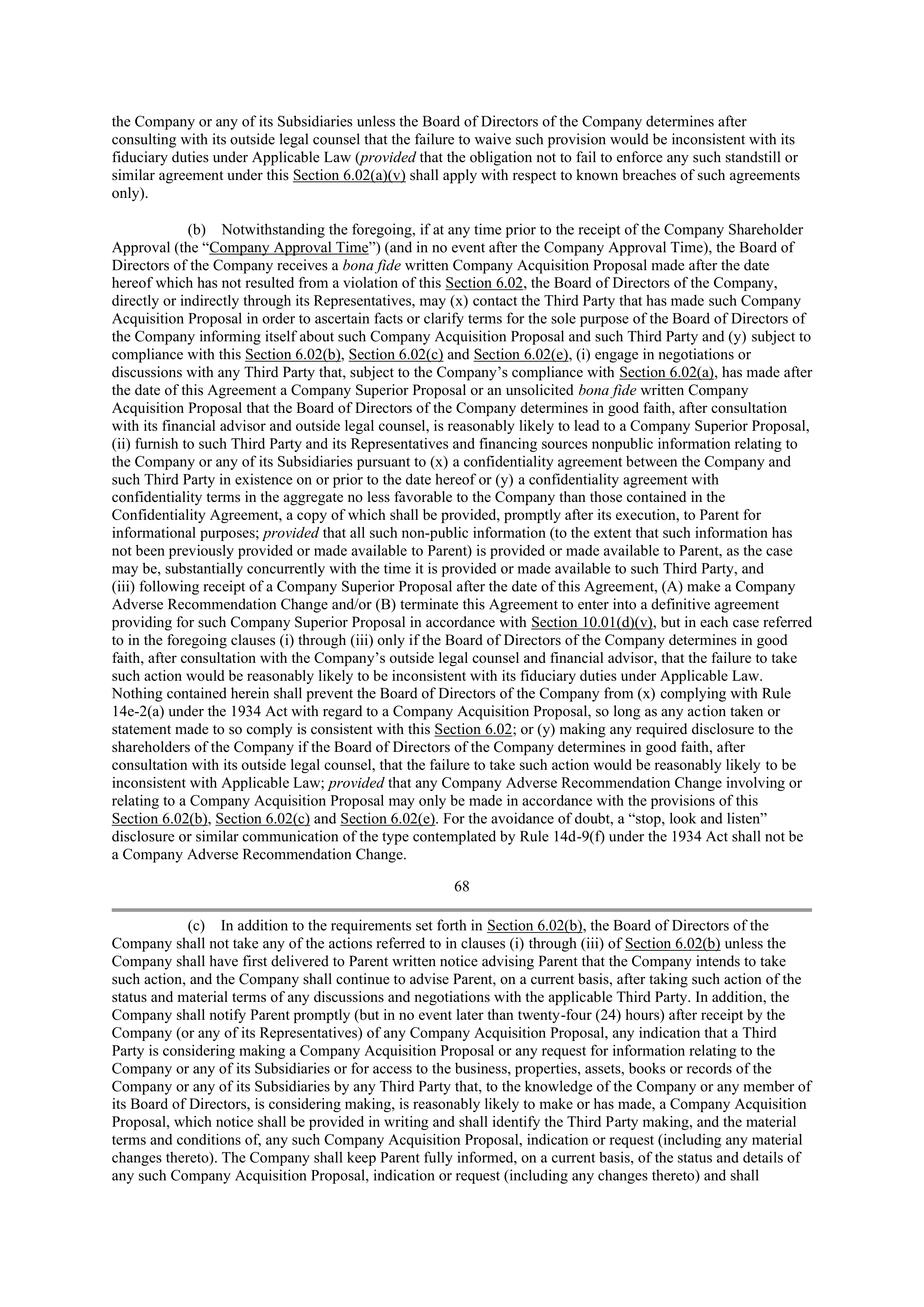 CVS Health Corporation PLAN OF MERGER — page 54