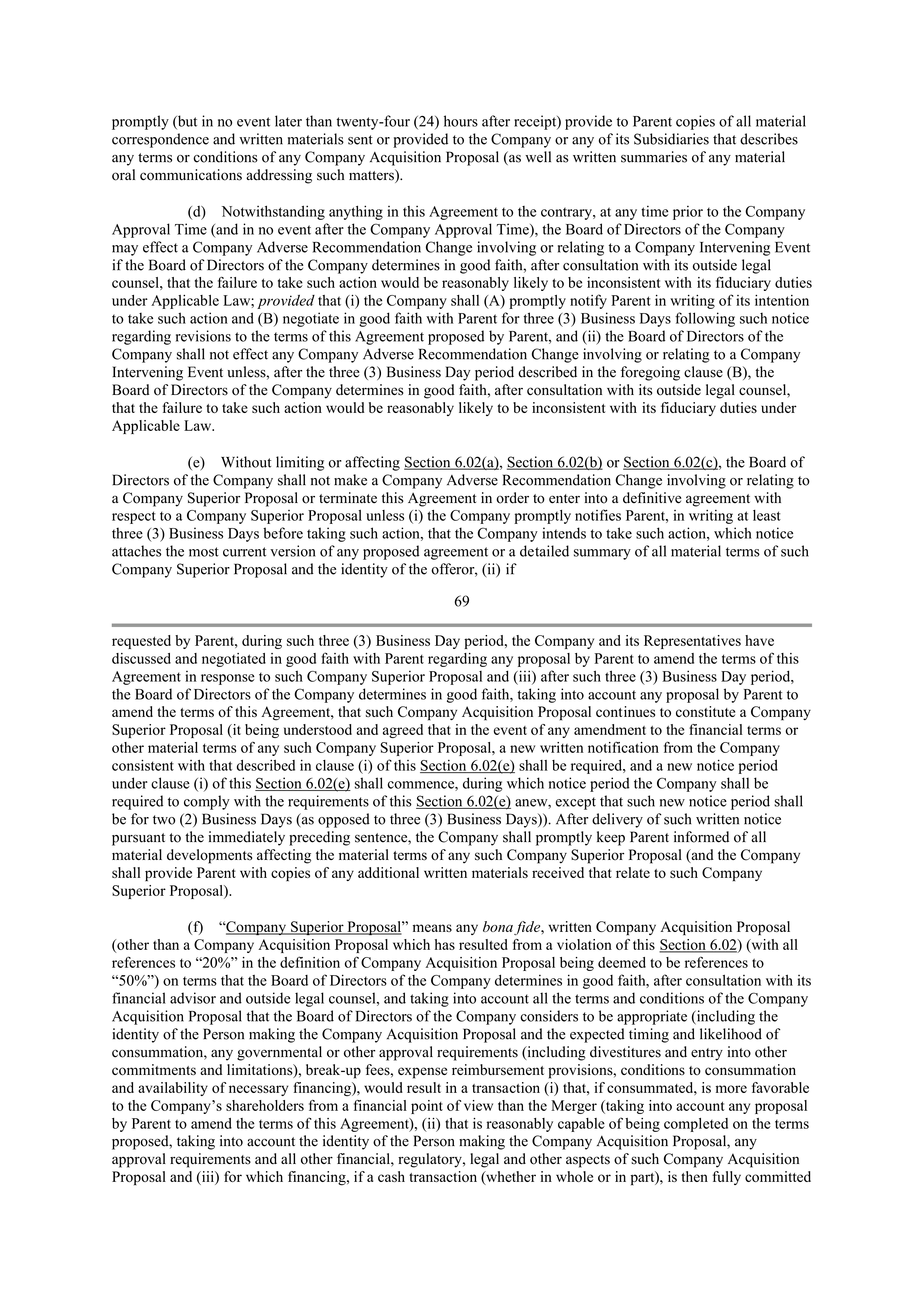 CVS Health Corporation PLAN OF MERGER — page 55