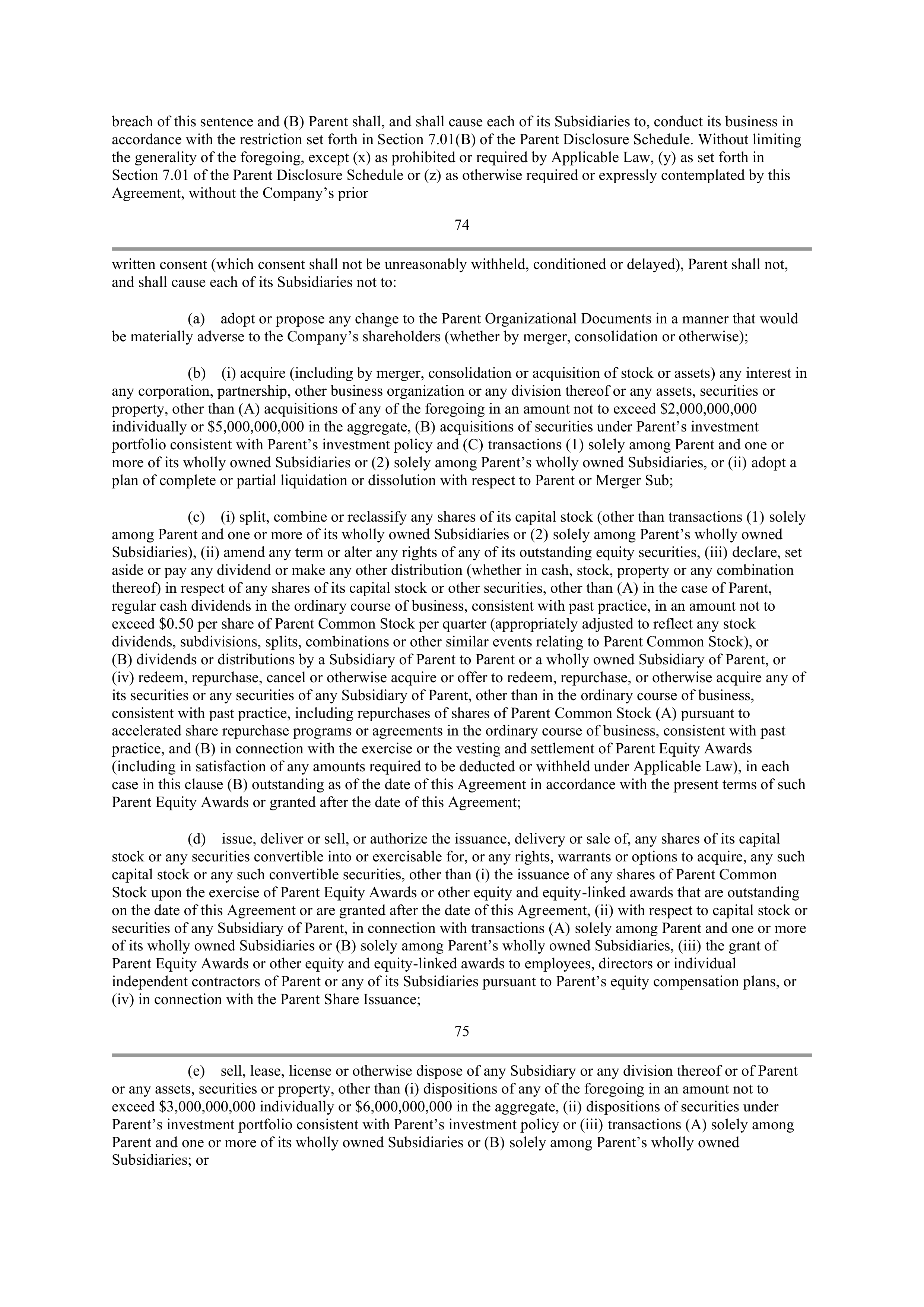 CVS Health Corporation PLAN OF MERGER — page 59