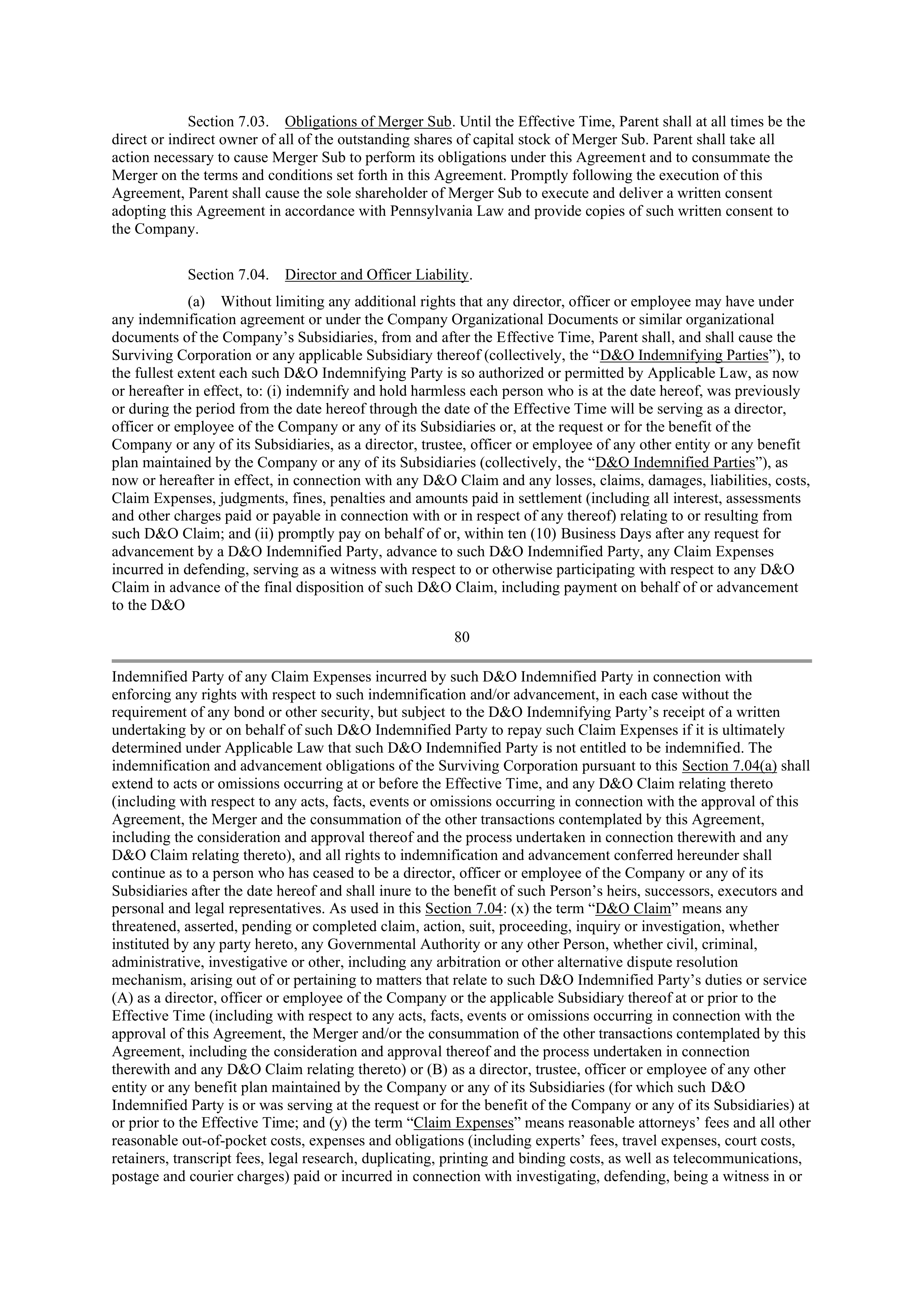 CVS Health Corporation PLAN OF MERGER — page 63