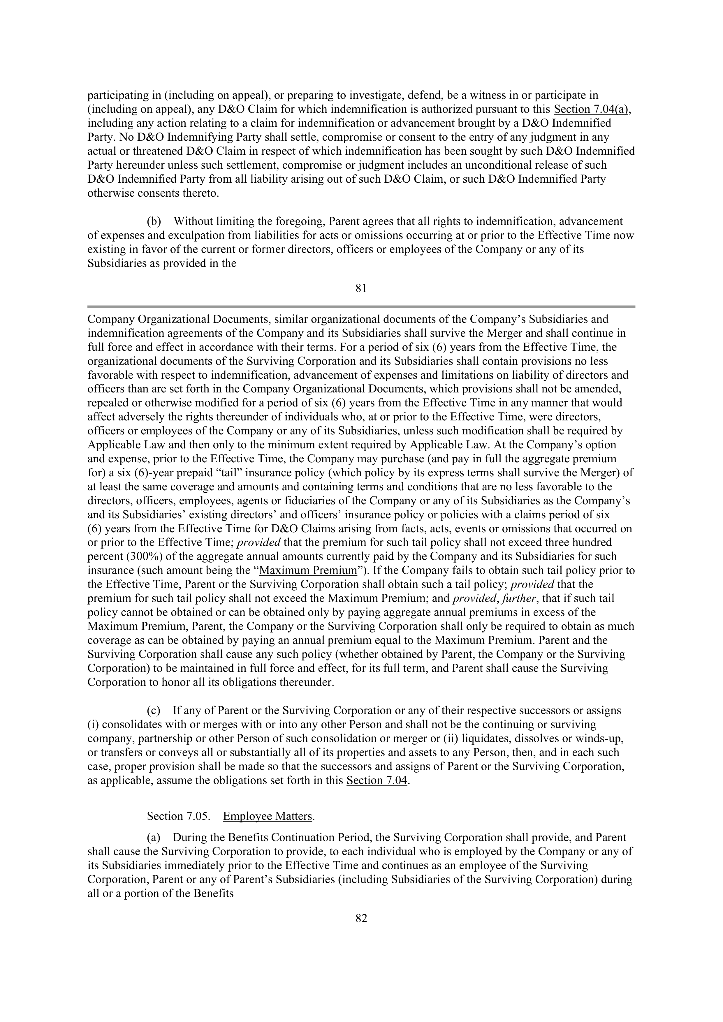 CVS Health Corporation PLAN OF MERGER — page 64