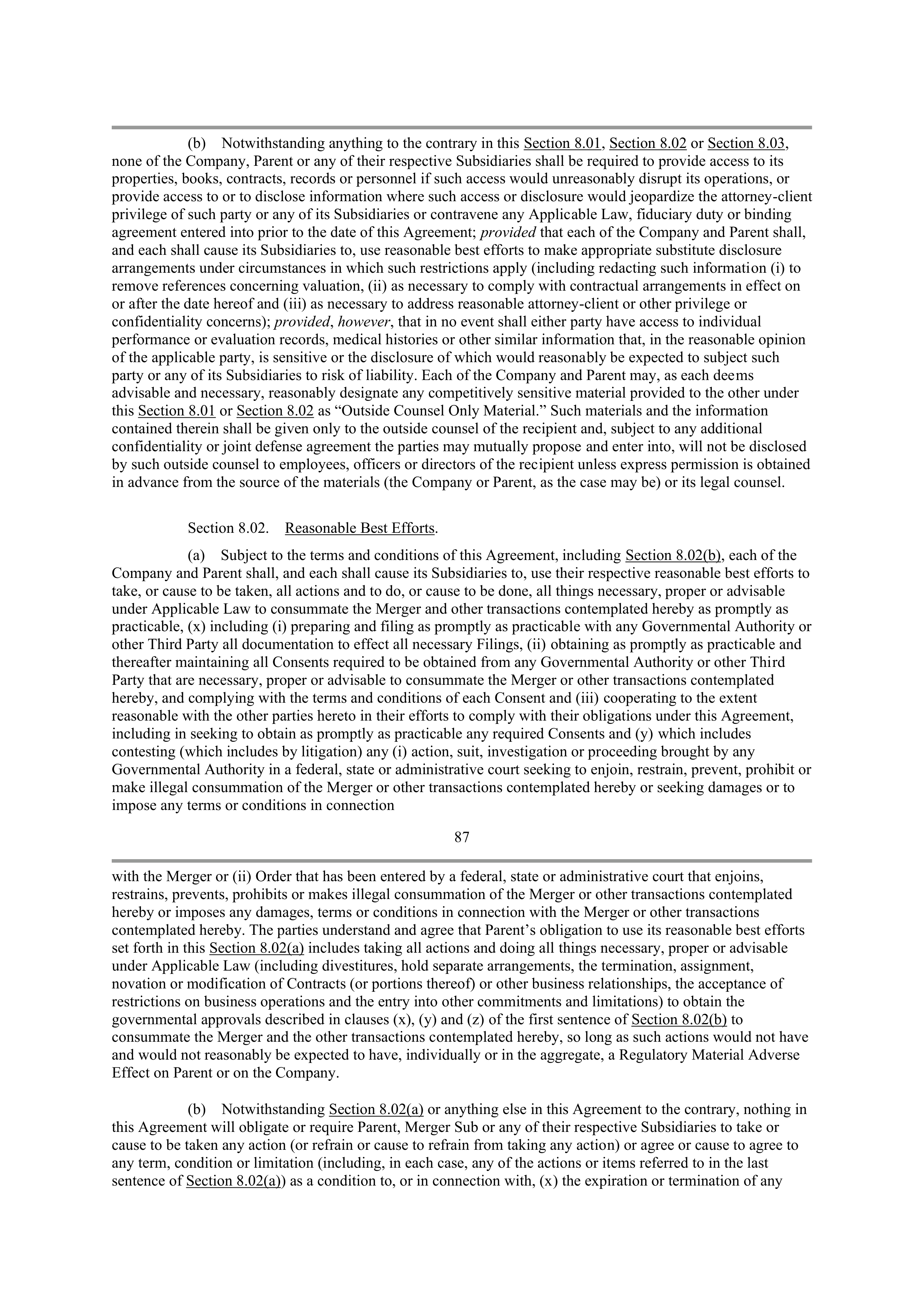 CVS Health Corporation PLAN OF MERGER — page 68