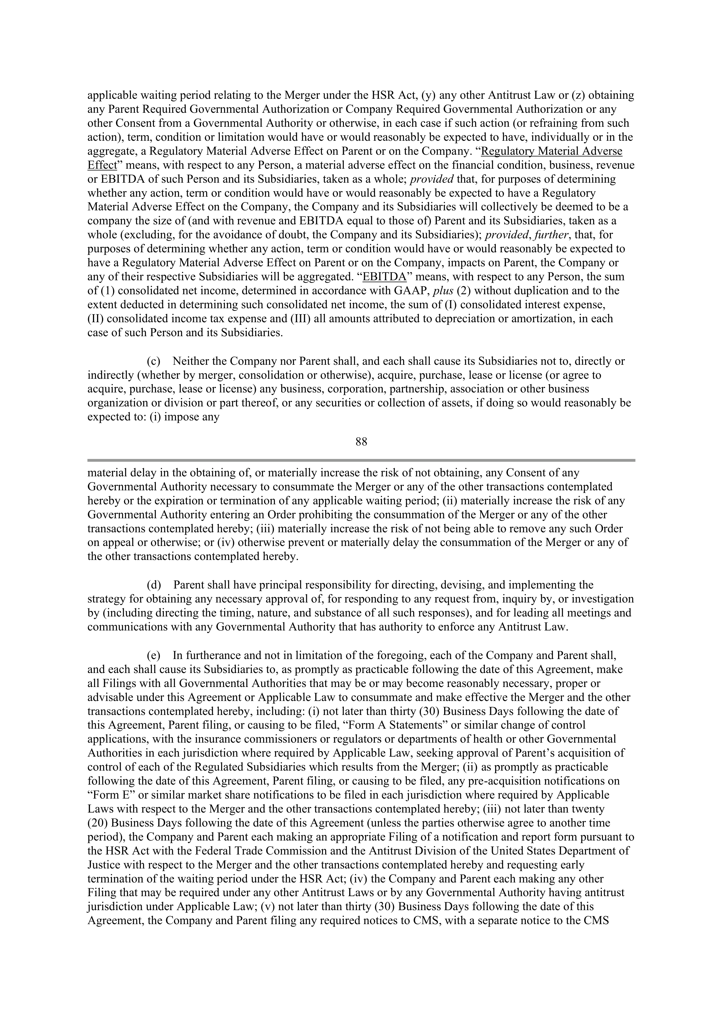 CVS Health Corporation PLAN OF MERGER — page 69