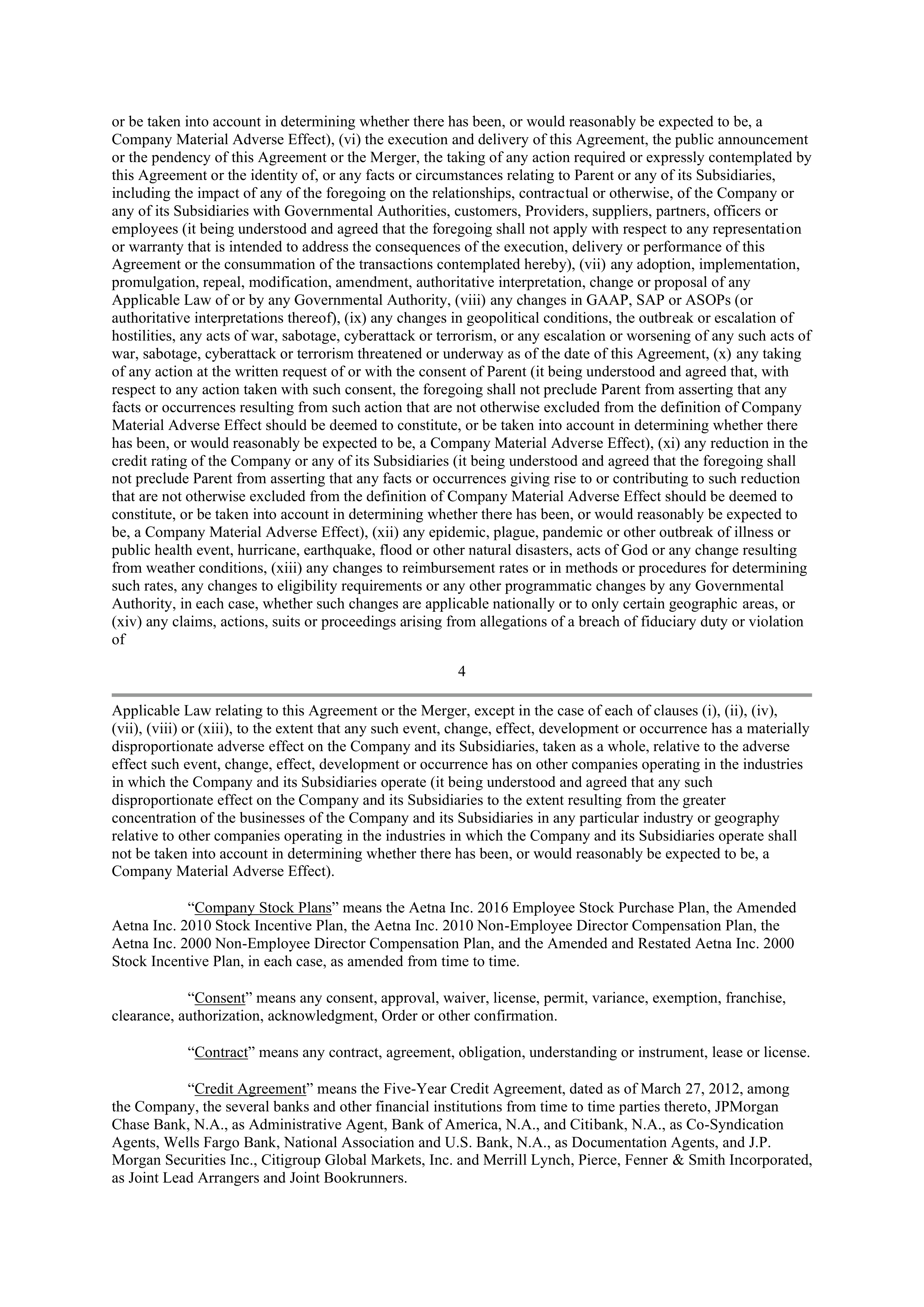 CVS Health Corporation PLAN OF MERGER — page 7