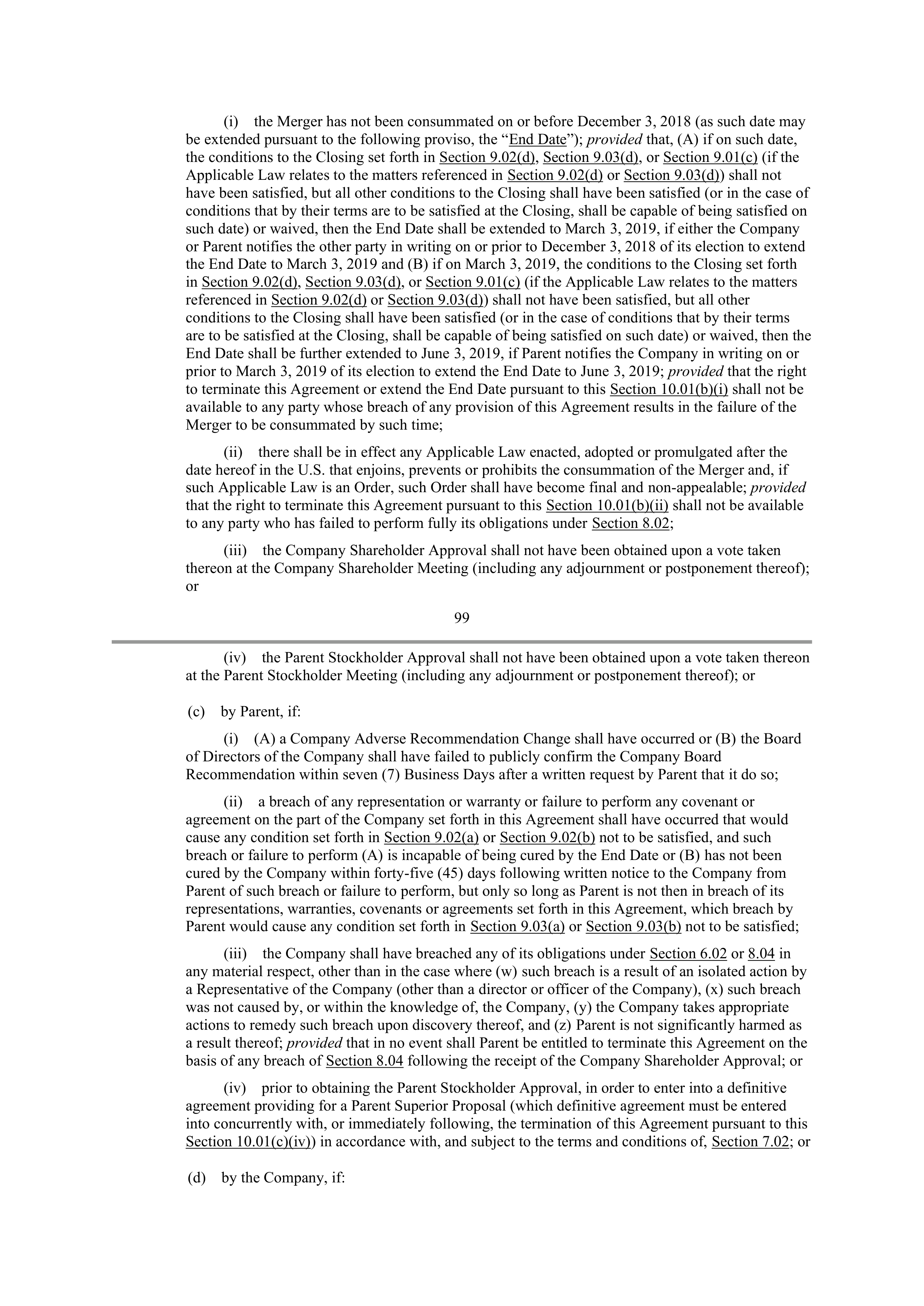 CVS Health Corporation PLAN OF MERGER — page 77