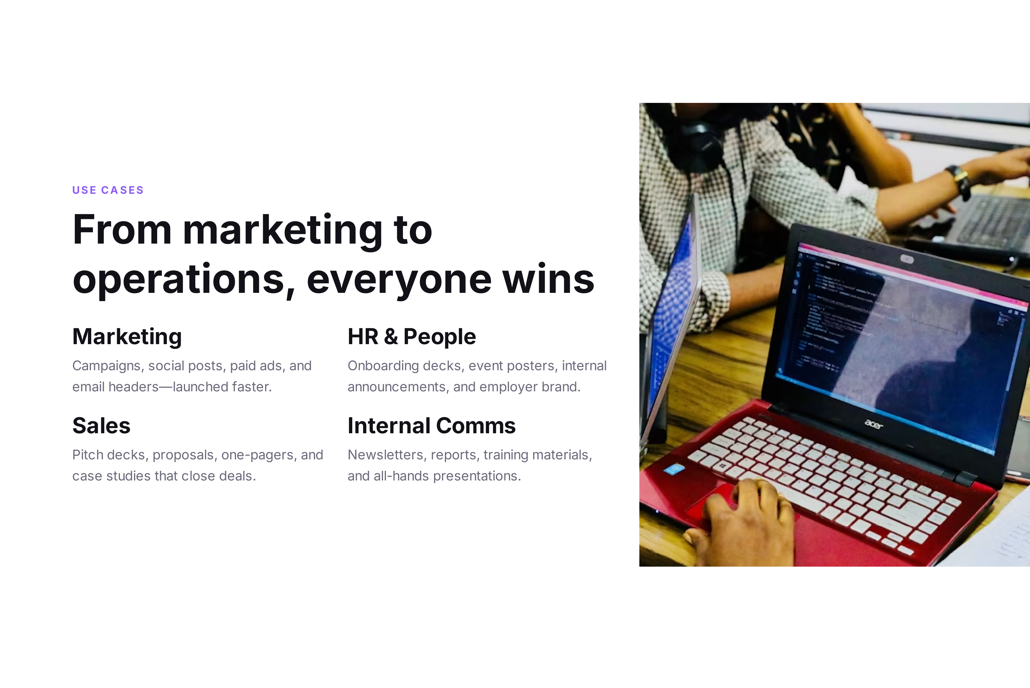 Canva for Teams Sales Pitch Presentation — page 11