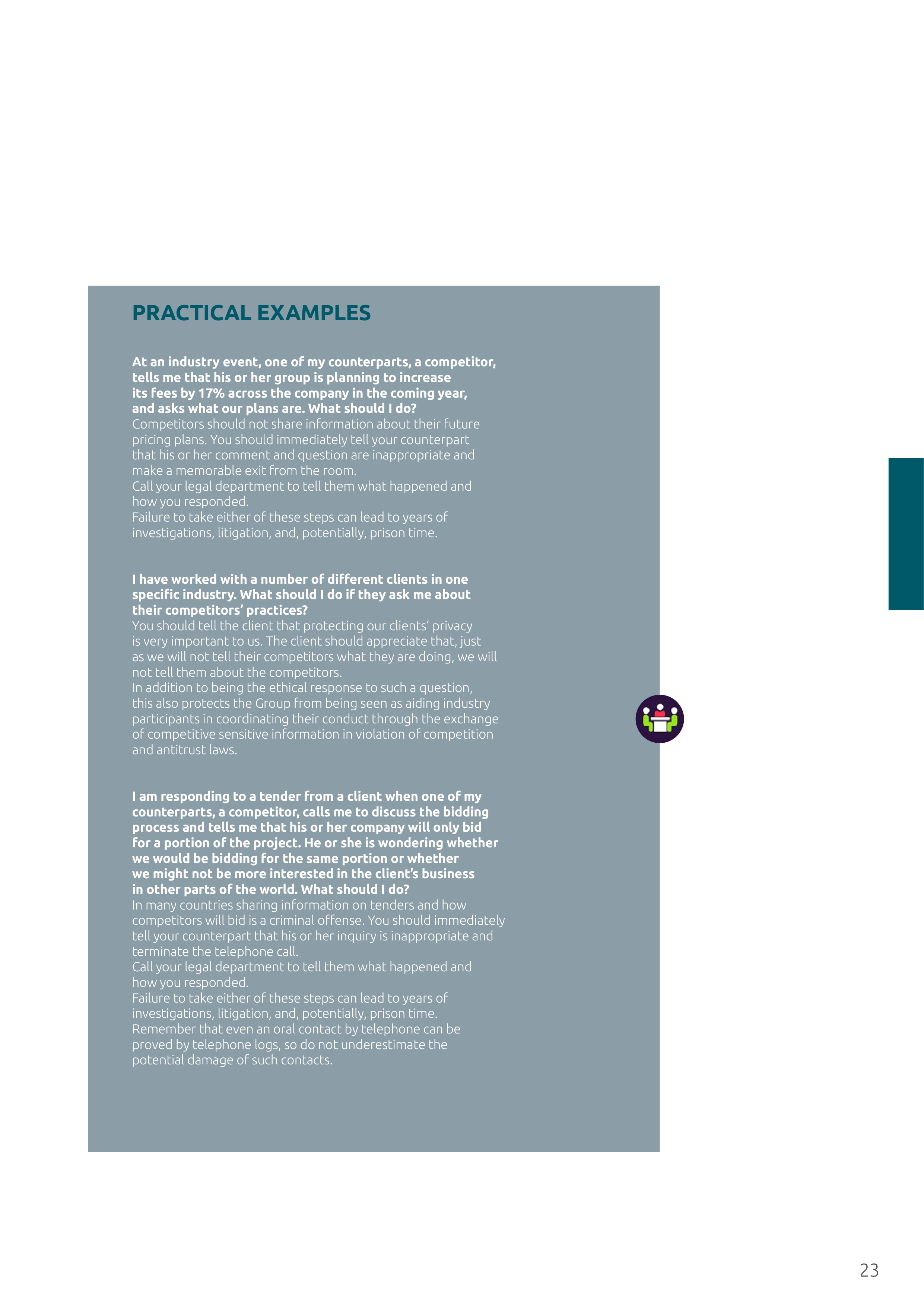 Capgemini Our Code of Business Ethics Handbook — page 23