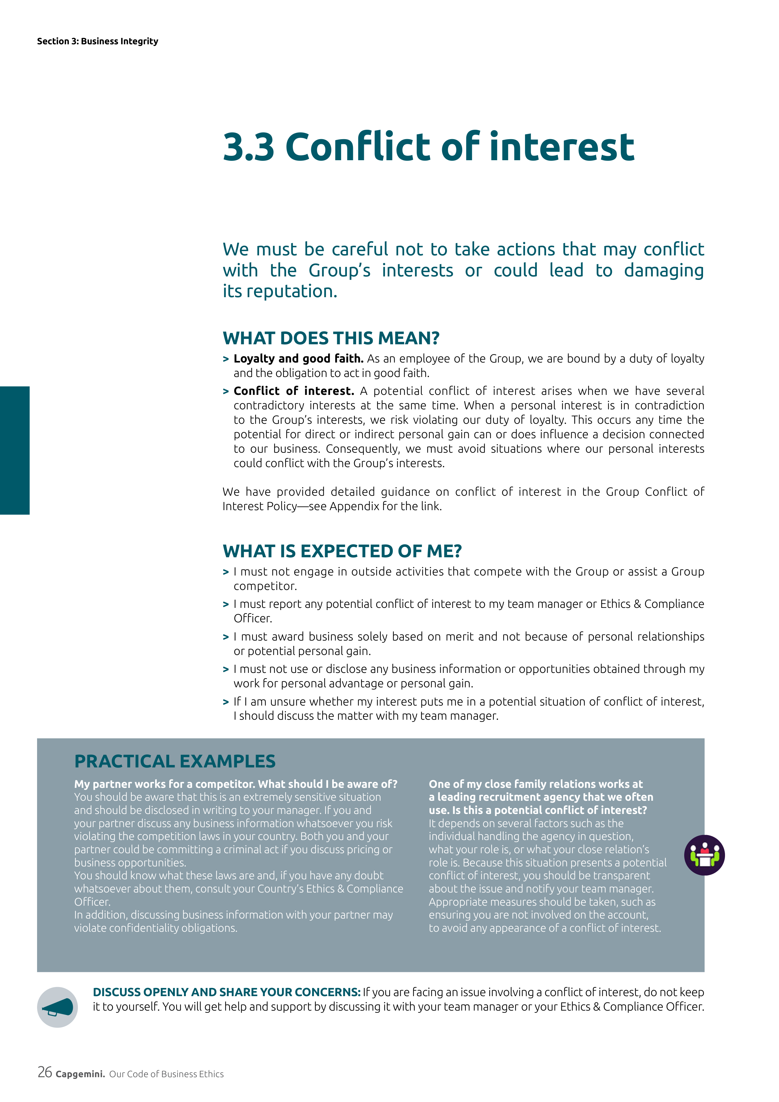 Capgemini Our Code of Business Ethics Handbook — page 26