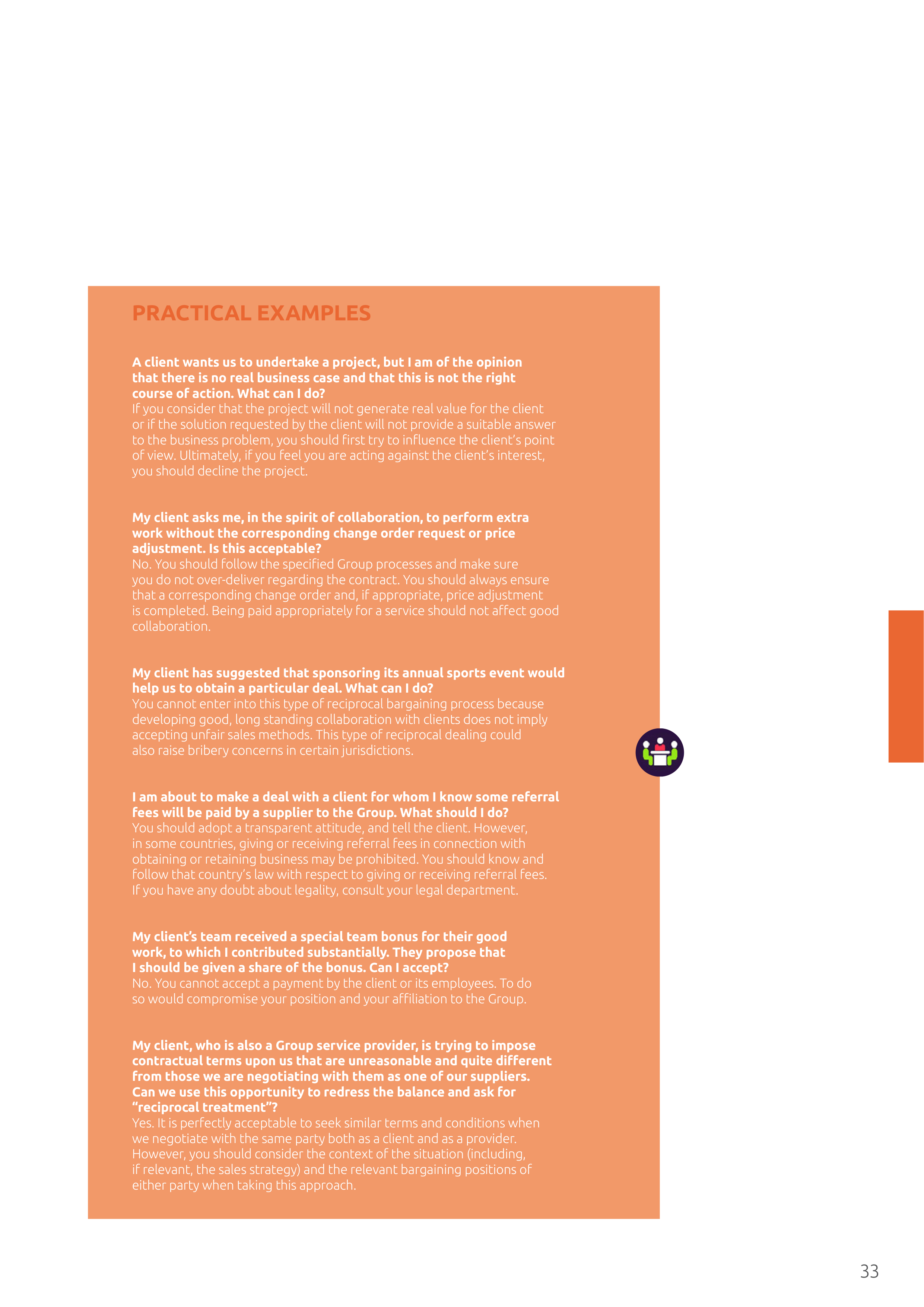 Capgemini Our Code of Business Ethics Handbook — page 33