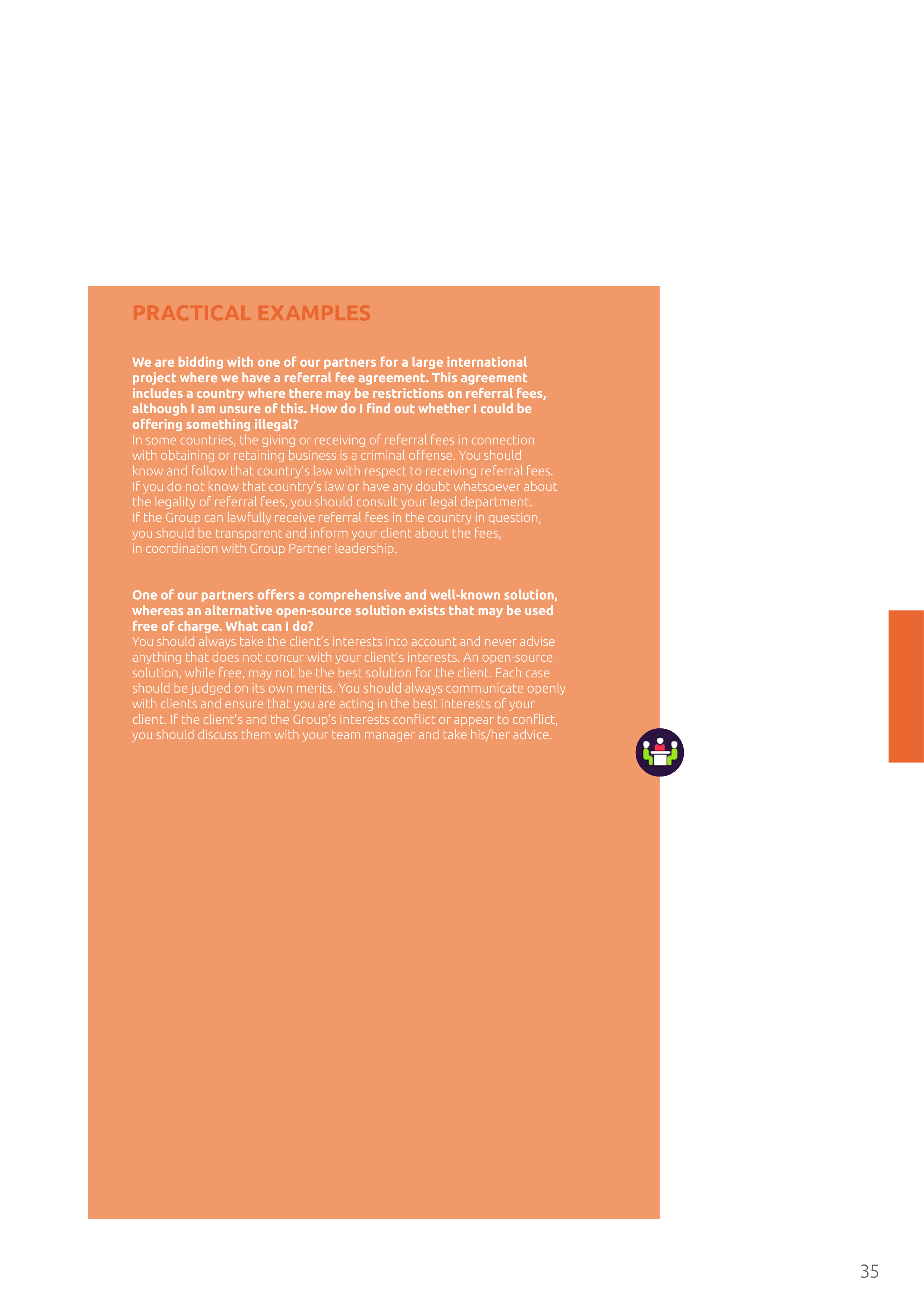 Capgemini Our Code of Business Ethics Handbook — page 35