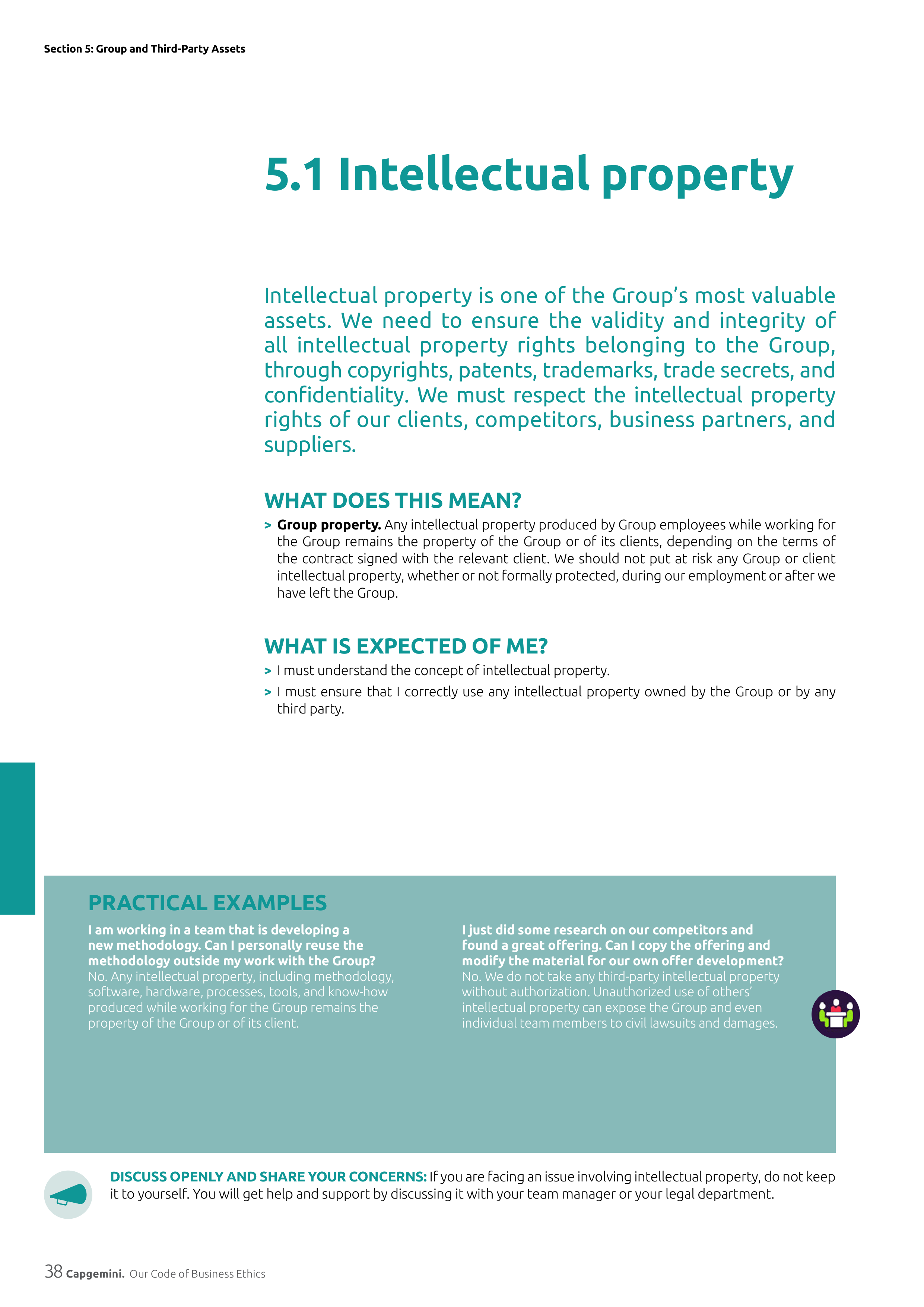Capgemini Our Code of Business Ethics Handbook — page 38