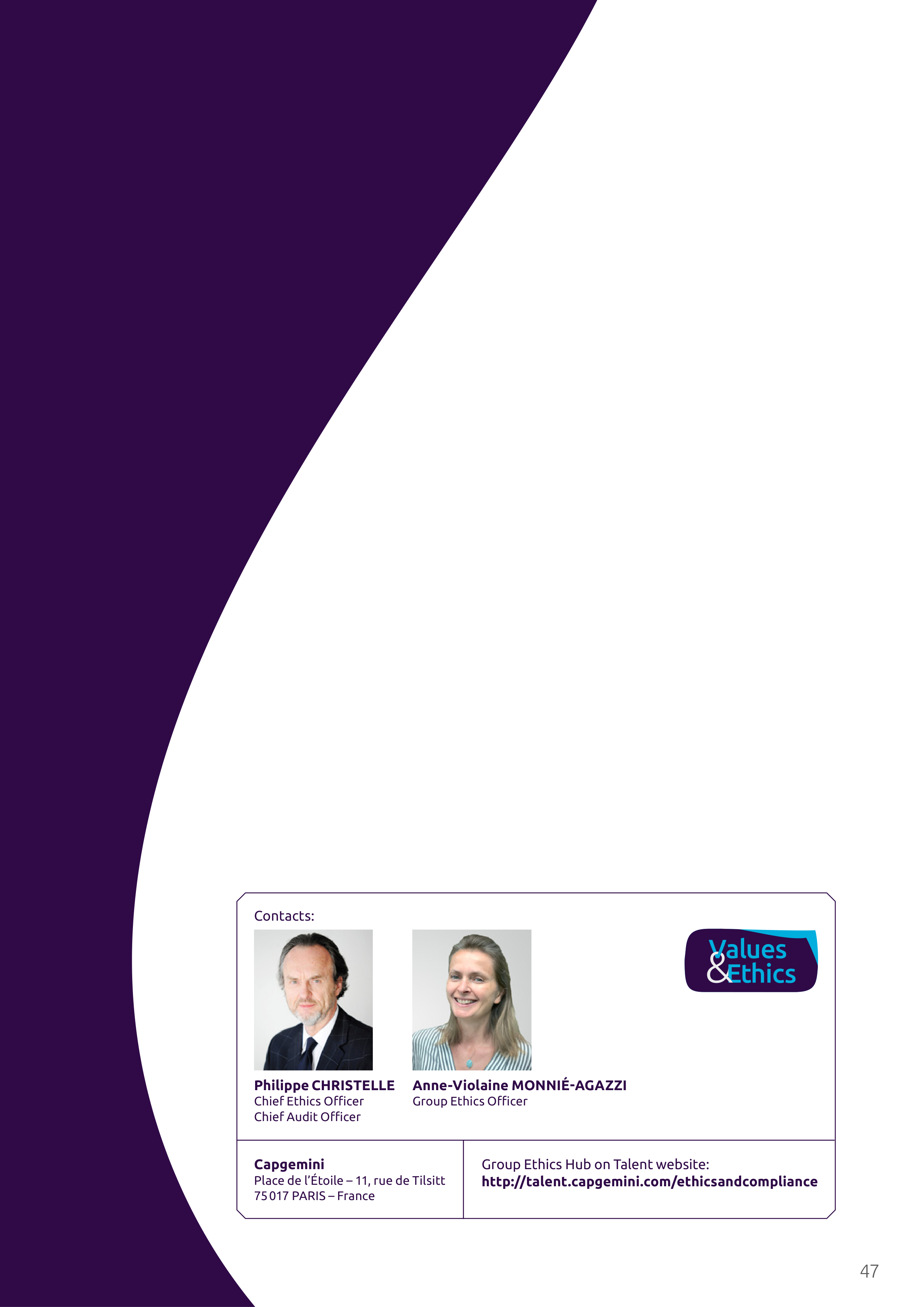 Capgemini Our Code of Business Ethics Handbook — page 47