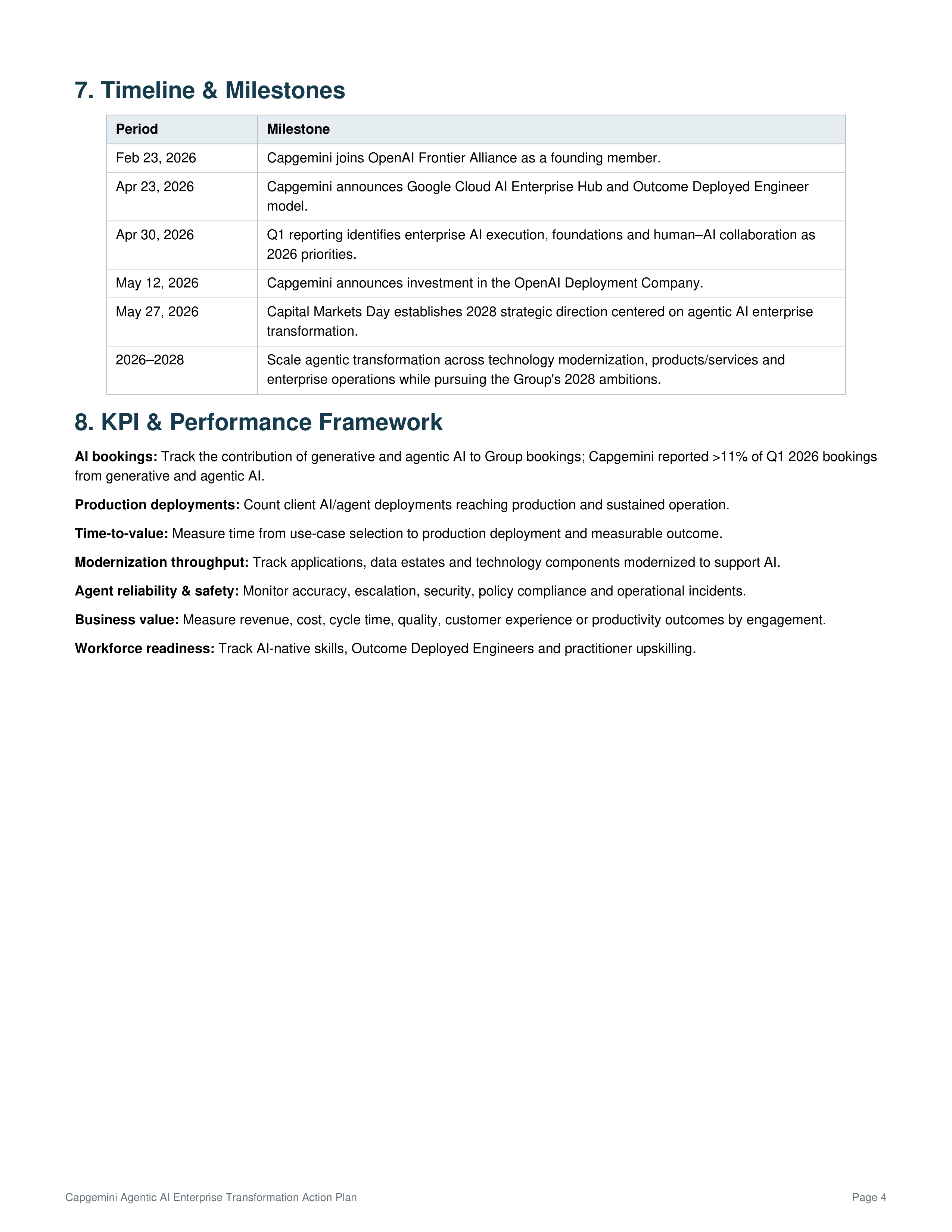 Capgemini's Agentic AI Enterprise Transformation Action Plan — page 4