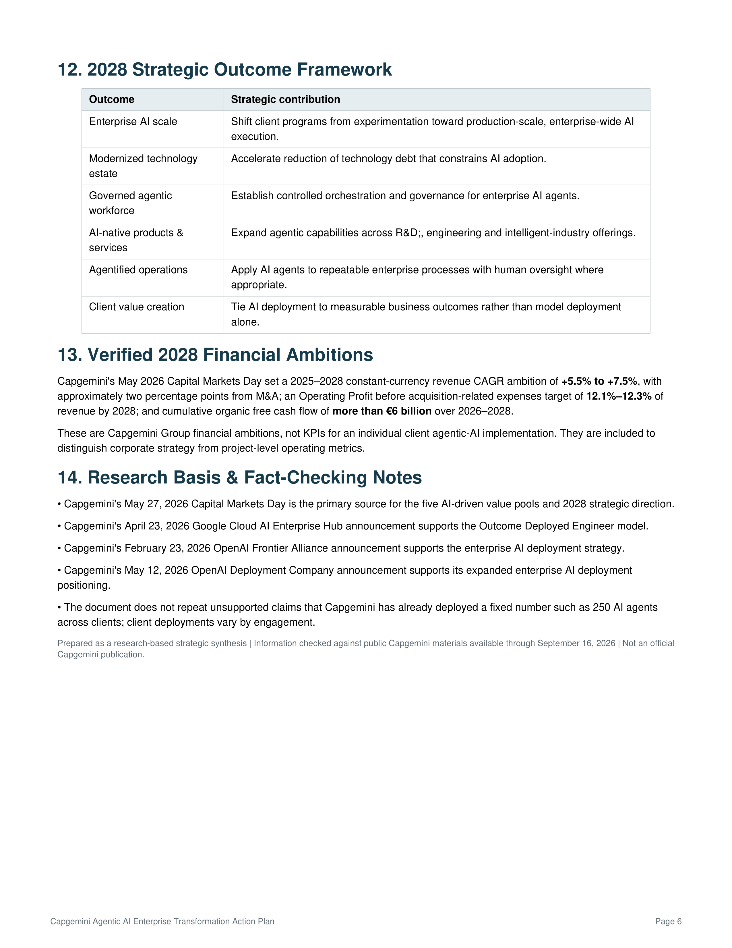 Capgemini's Agentic AI Enterprise Transformation Action Plan — page 6