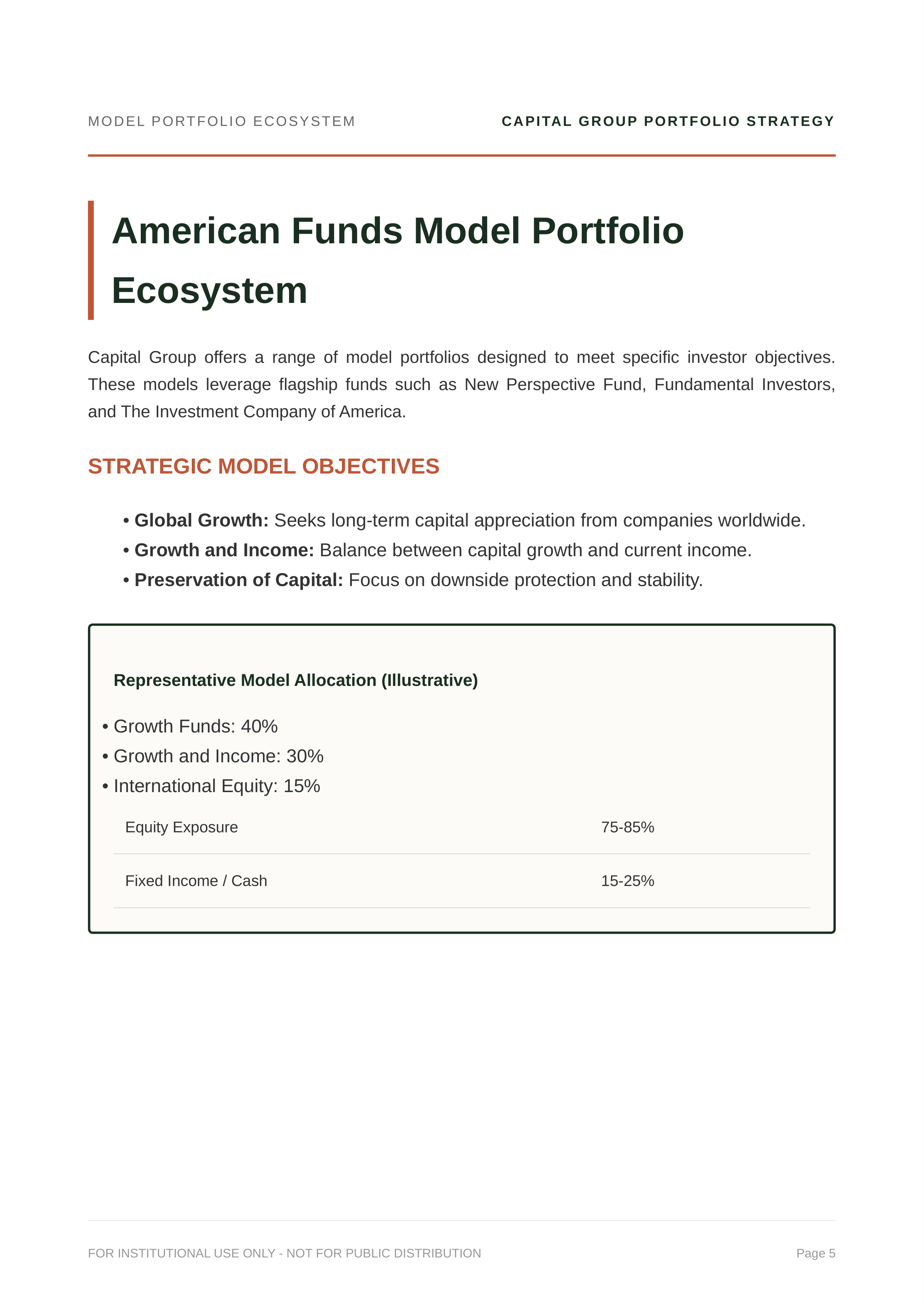 Capital Group The Growth Fund of America (AGTHX) & American Funds Growth Model Portfolio — page 5