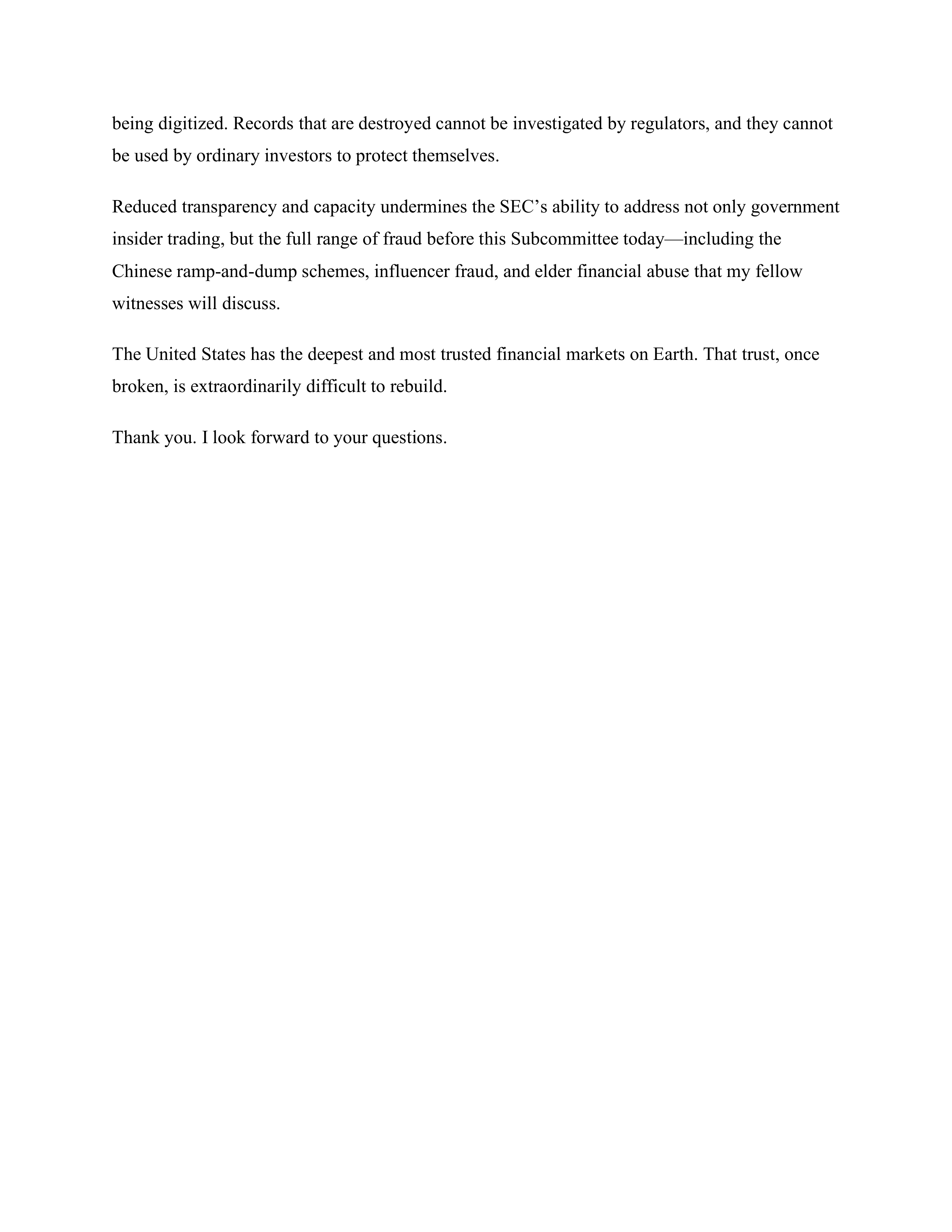 Capital Markets Fraud Hearing Opening Statement — page 3