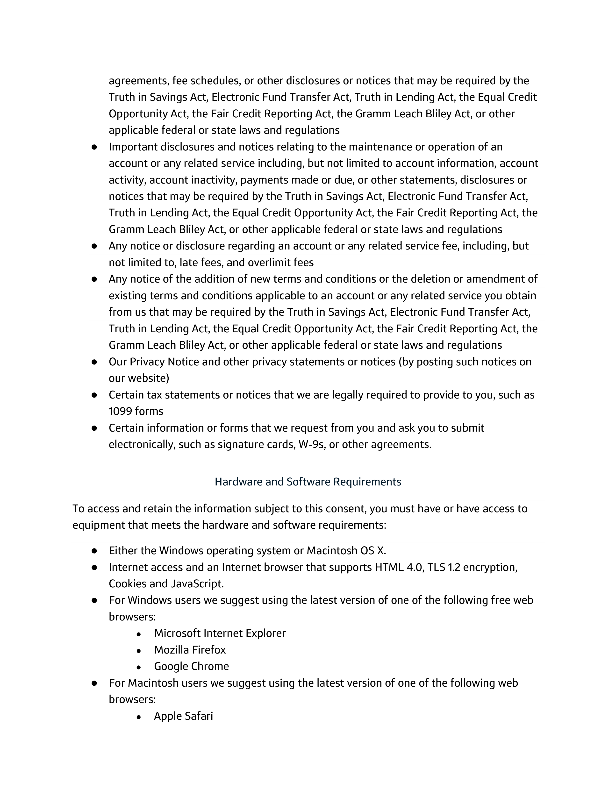 Capital One Electronic Communications Agreement — page 3