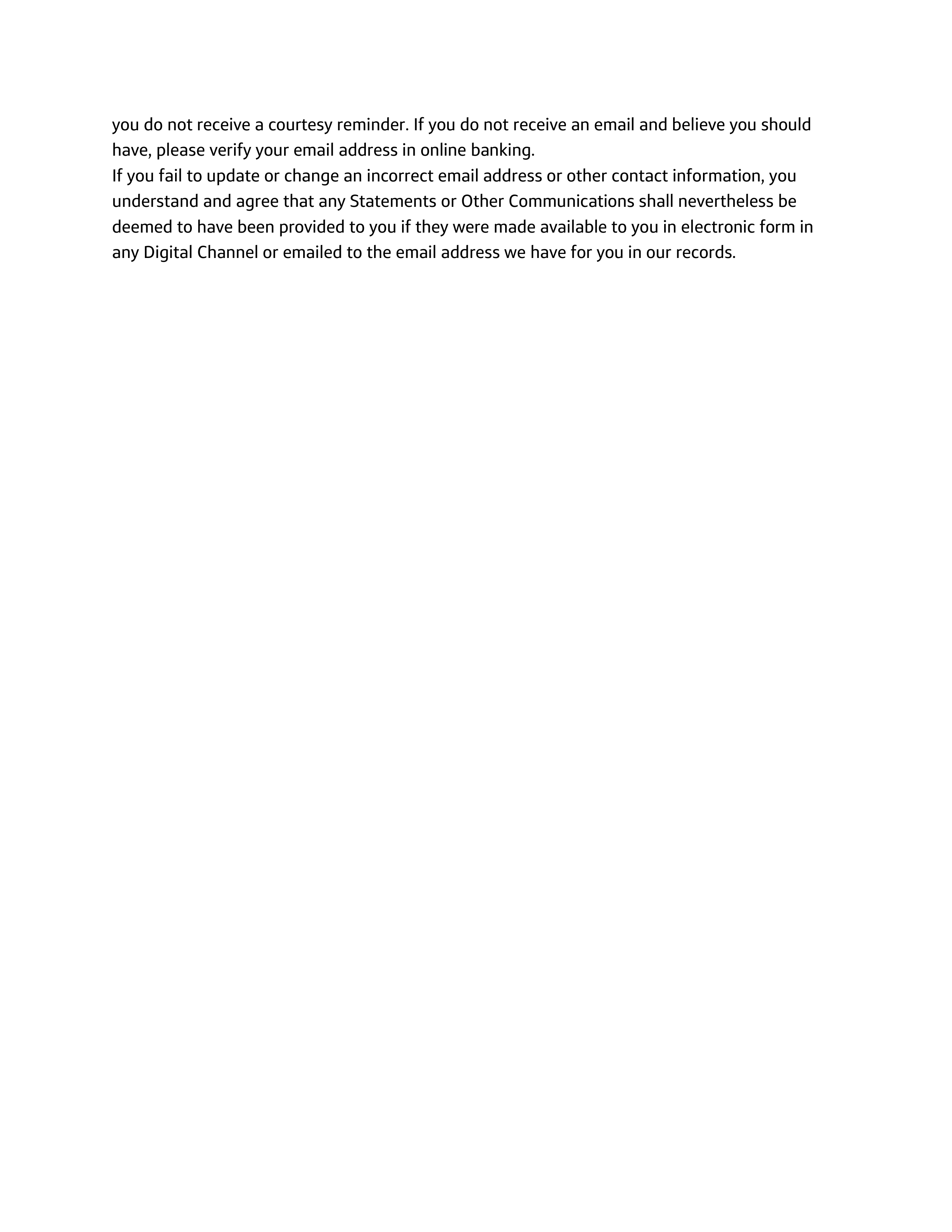 Capital One Electronic Communications Agreement — page 6