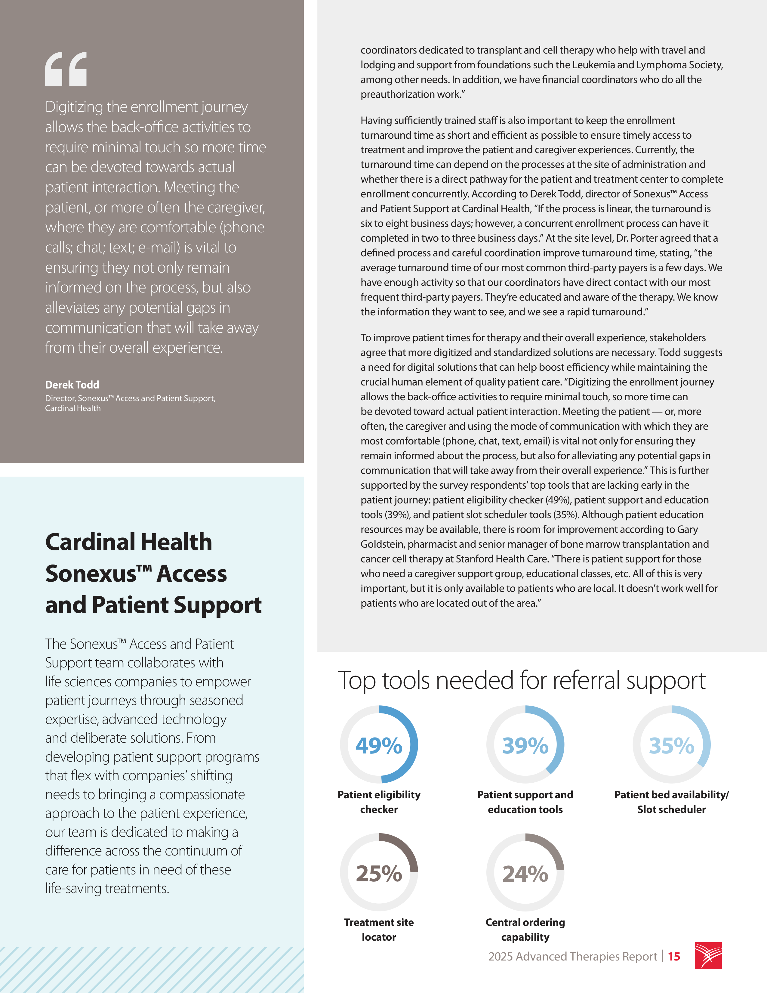 Cardinal Health Advanced Therapies Report — page 15