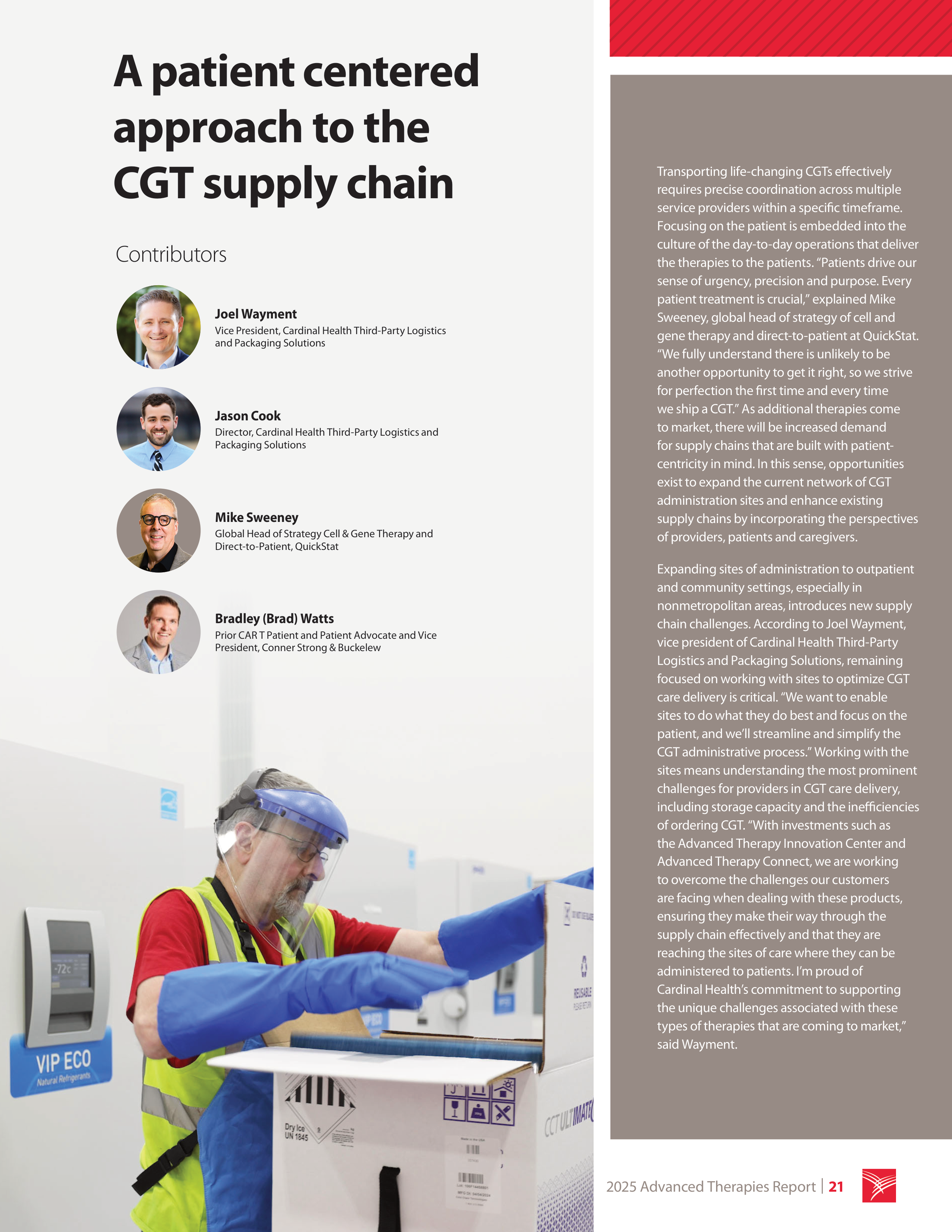 Cardinal Health Advanced Therapies Report — page 21