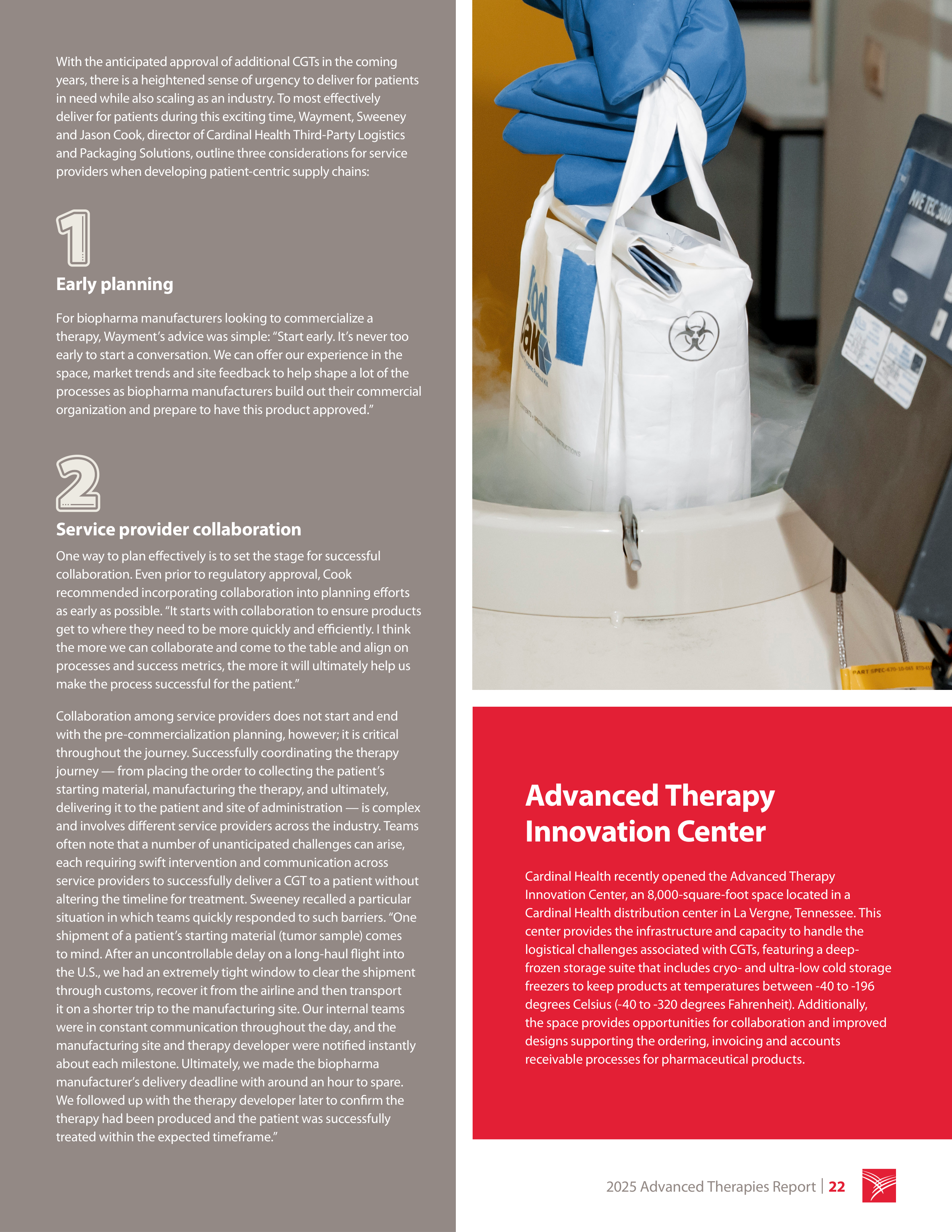 Cardinal Health Advanced Therapies Report — page 22