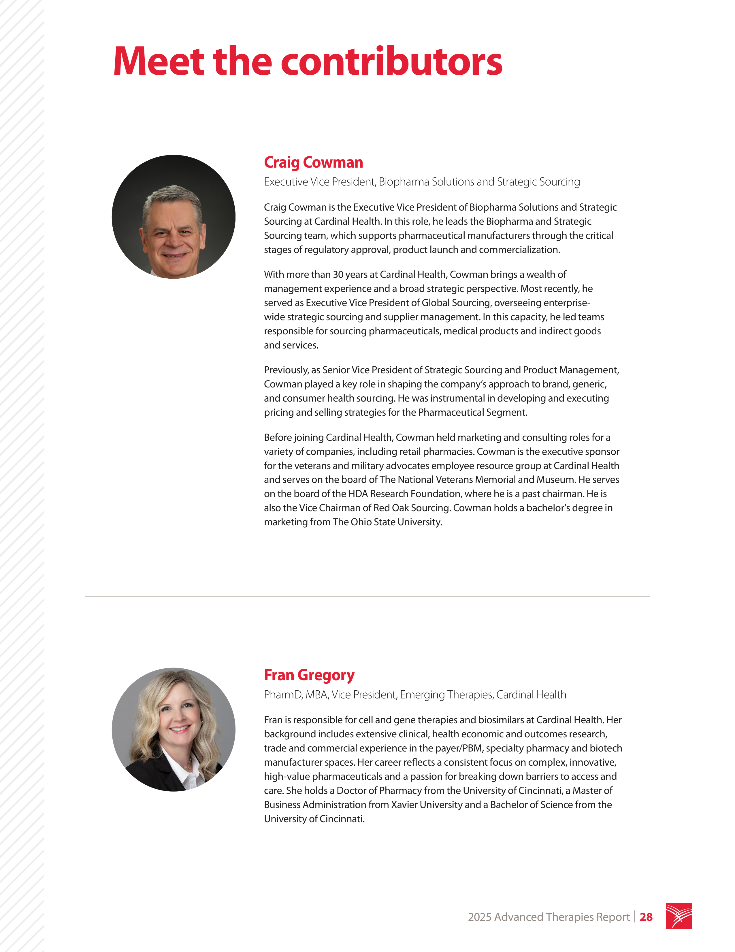 Cardinal Health Advanced Therapies Report — page 28