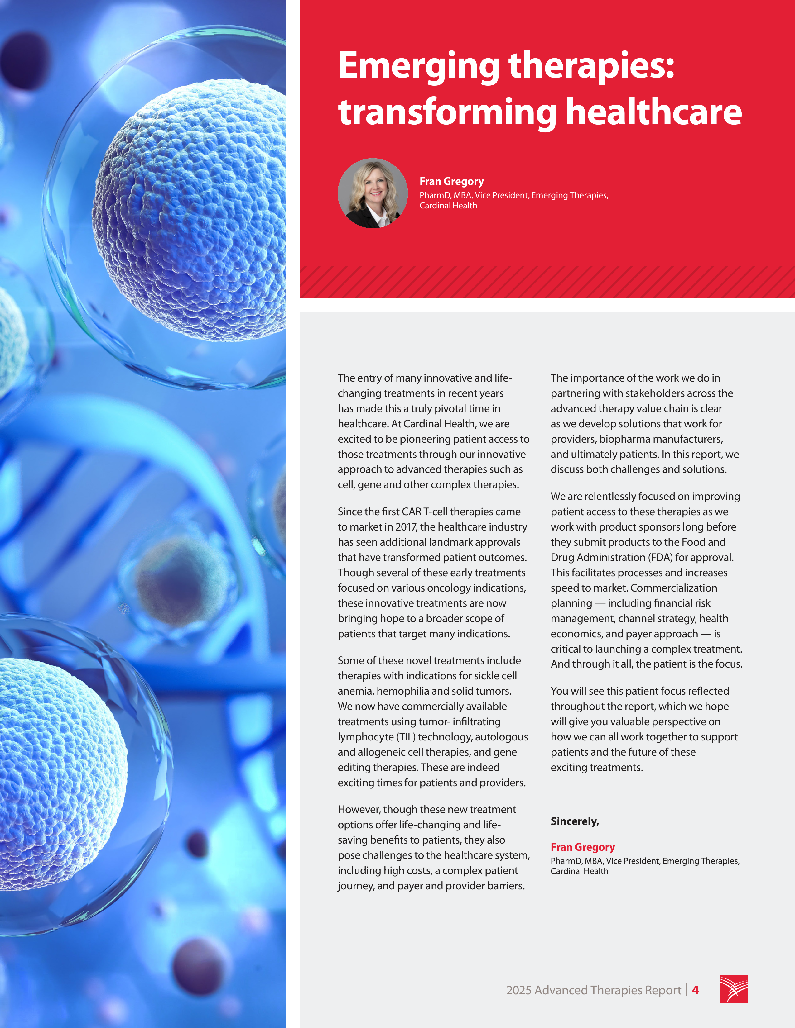 Cardinal Health Advanced Therapies Report — page 4