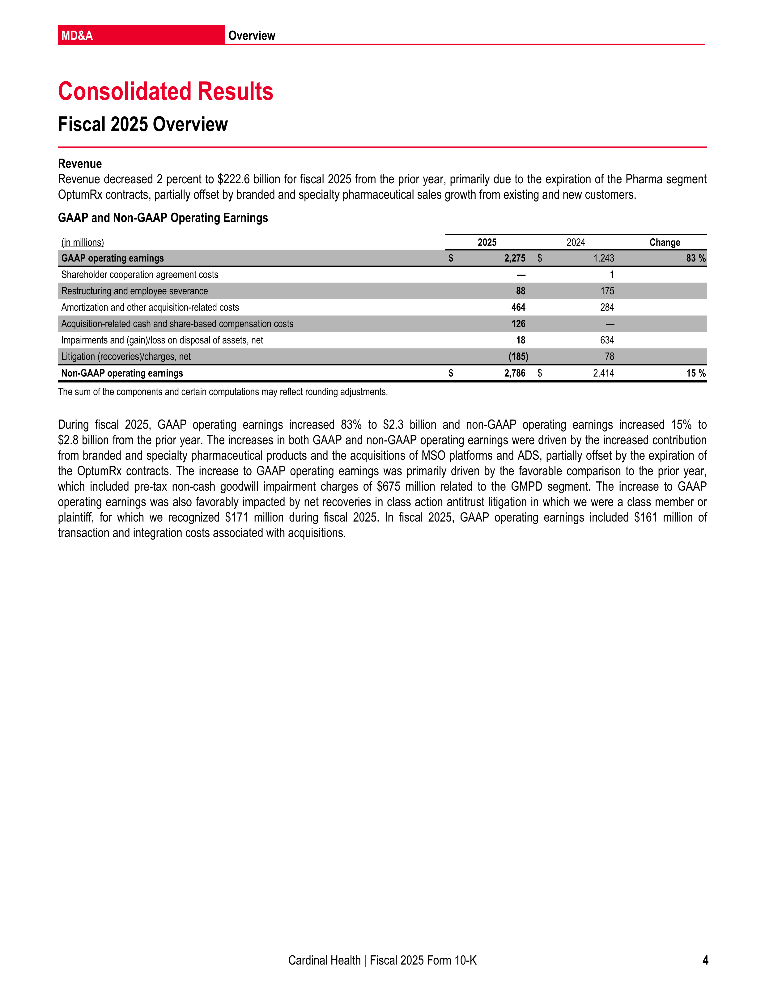 Cardinal Health Annual Report — page 11