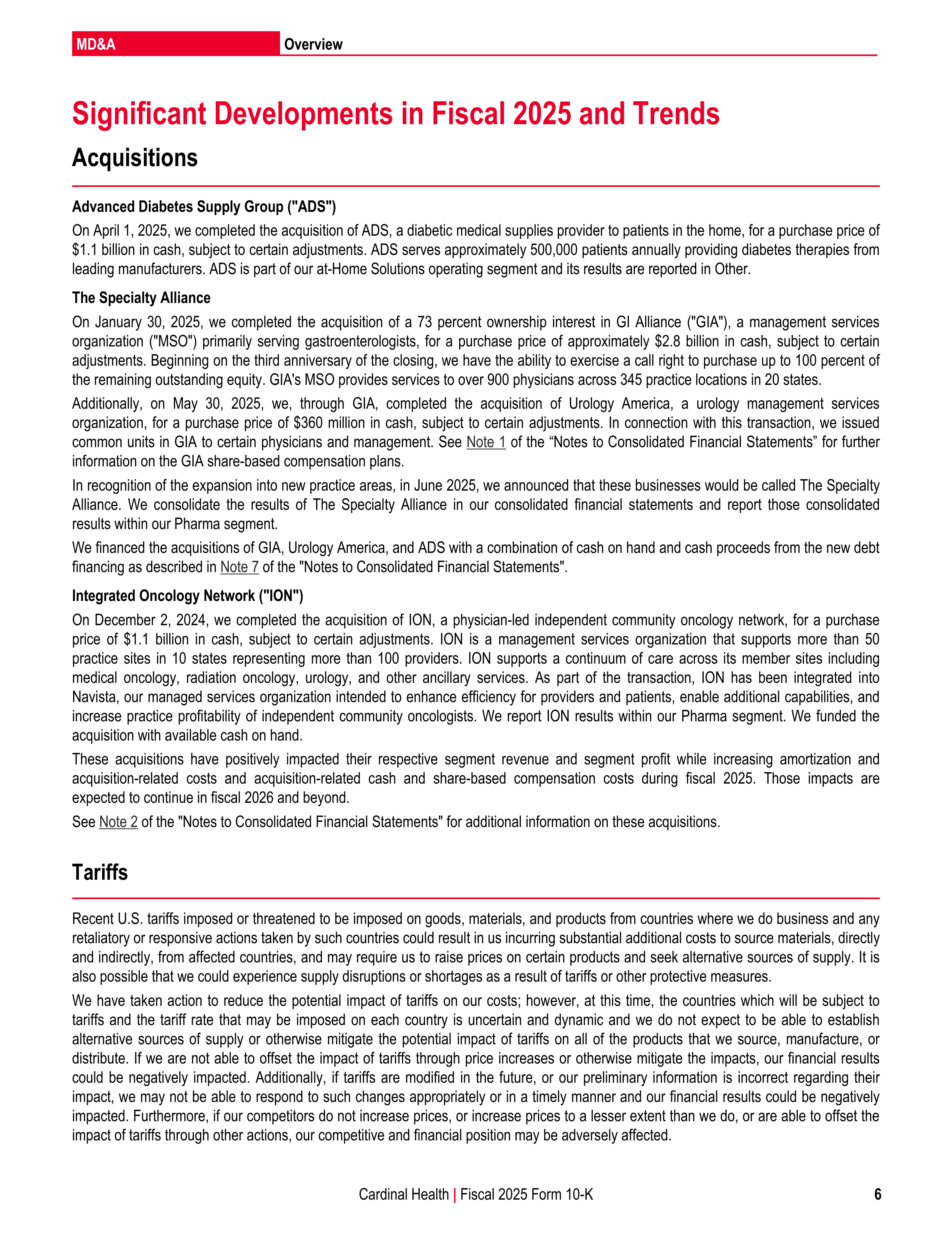 Cardinal Health Annual Report — page 13