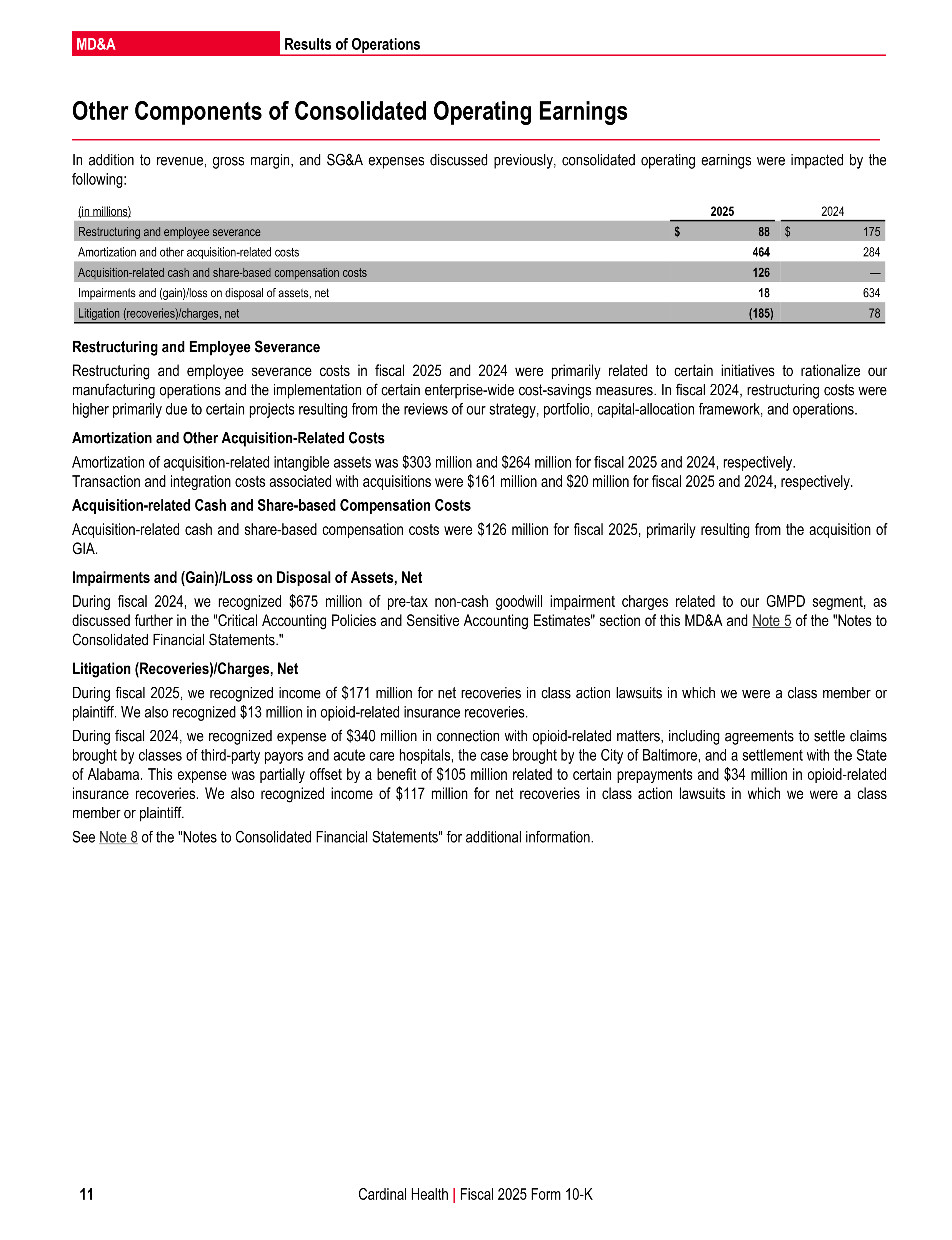 Cardinal Health Annual Report — page 18