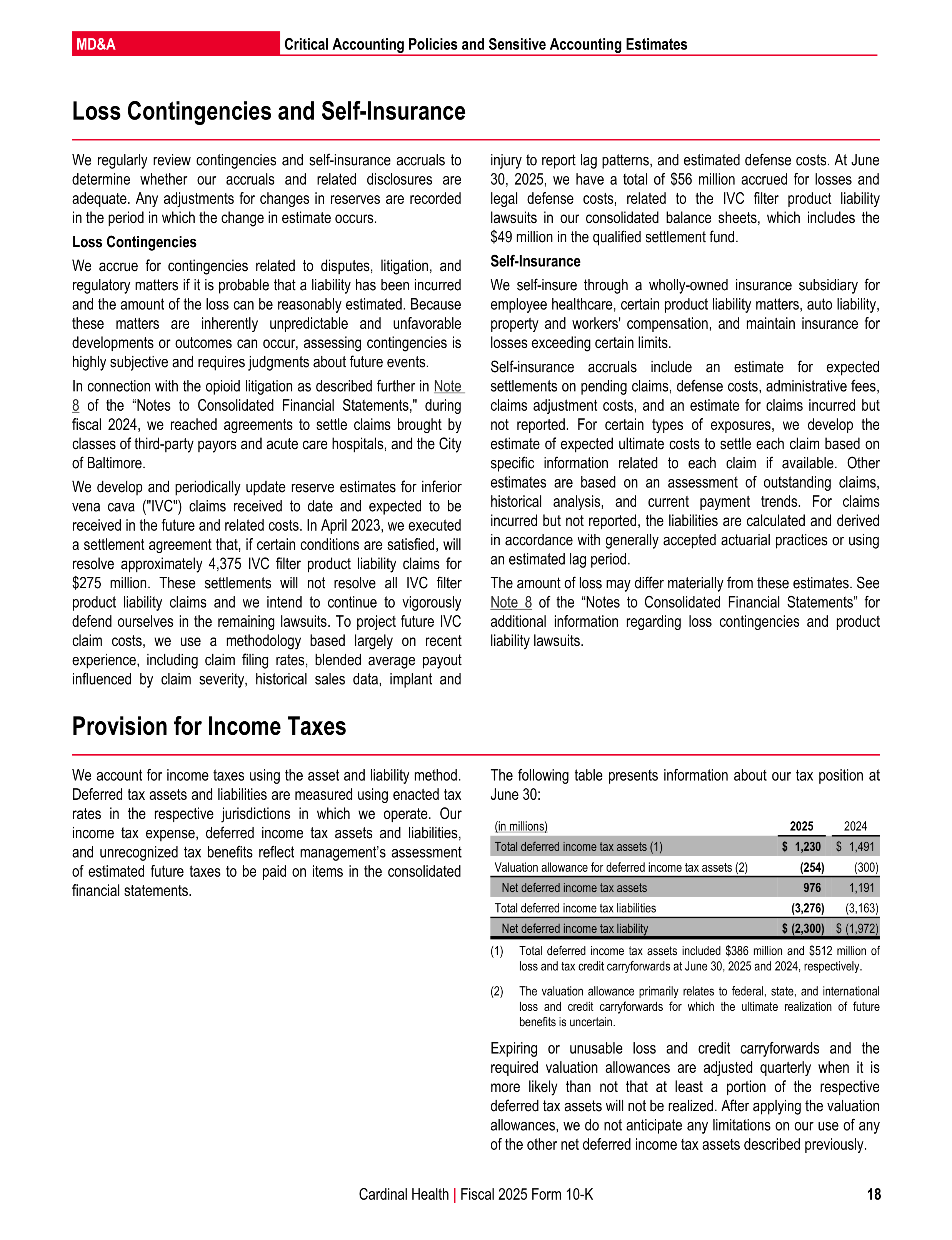 Cardinal Health Annual Report — page 25