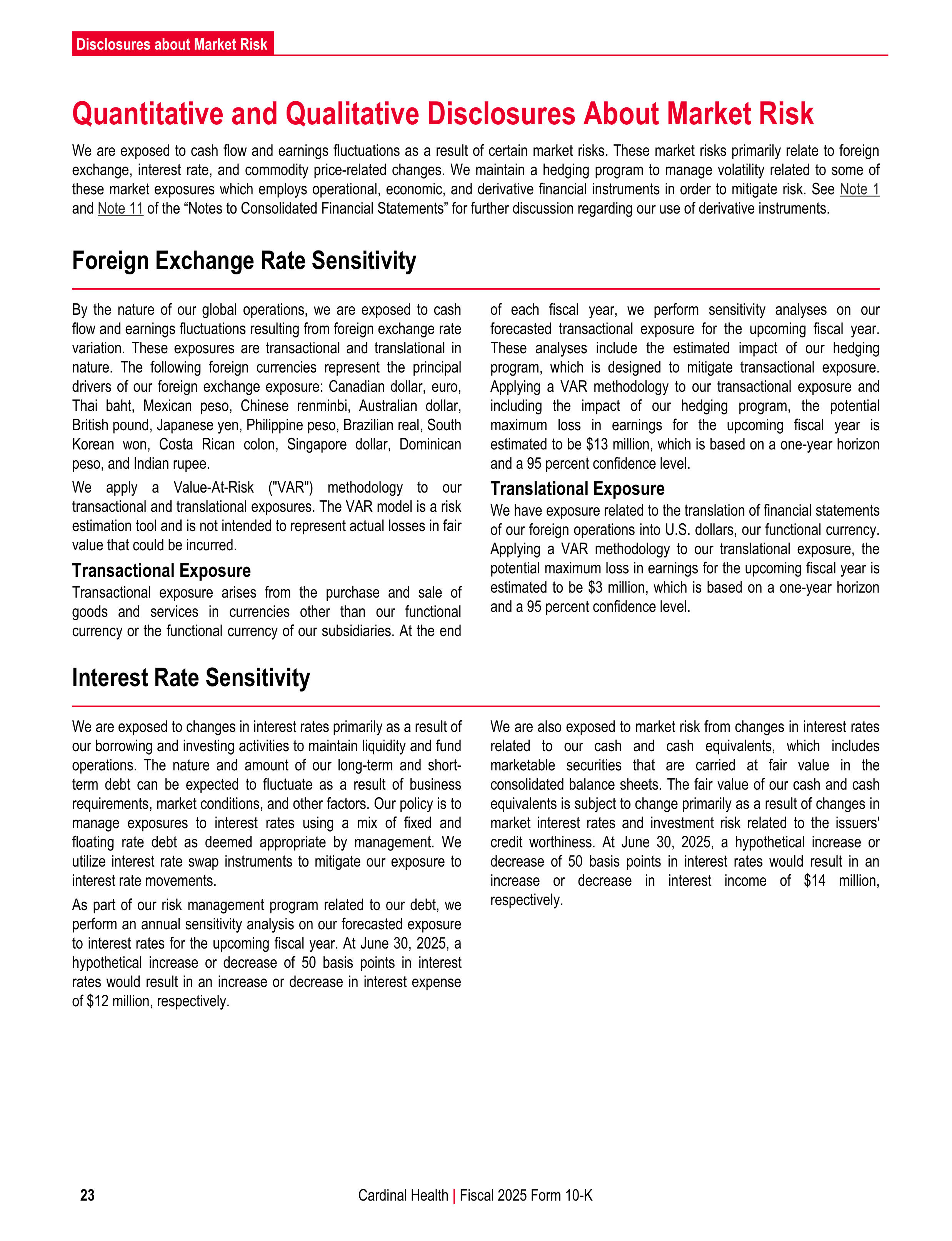 Cardinal Health Annual Report — page 30